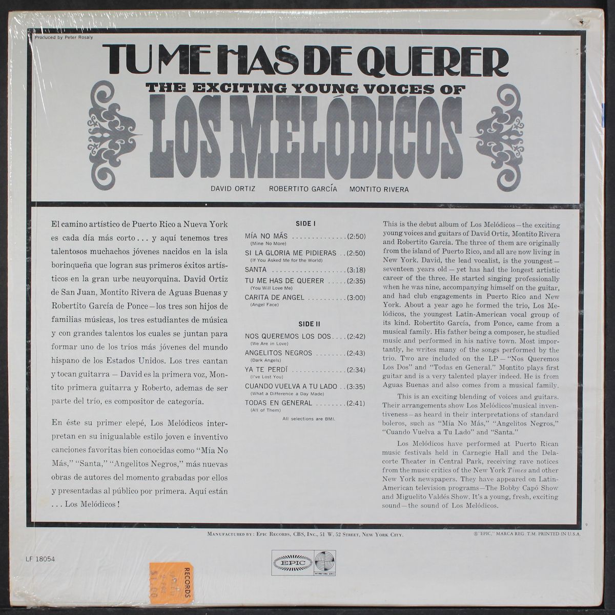 tu me has de querer by LOS MELODICOS