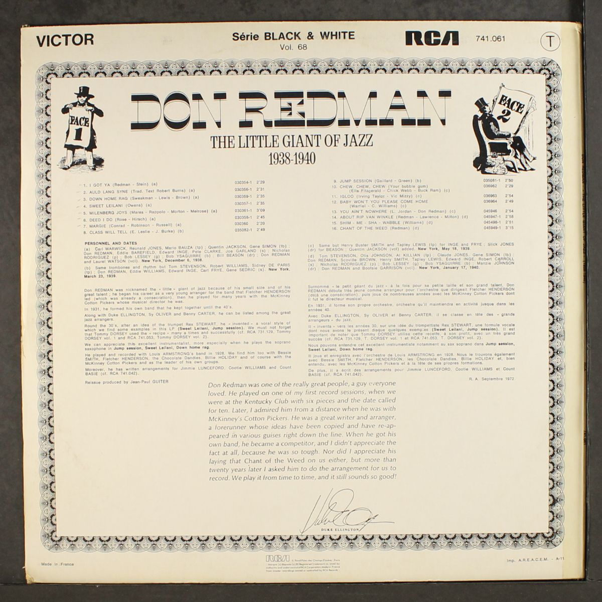 the little giant of jazz 1938-1940 by DON REDMAN