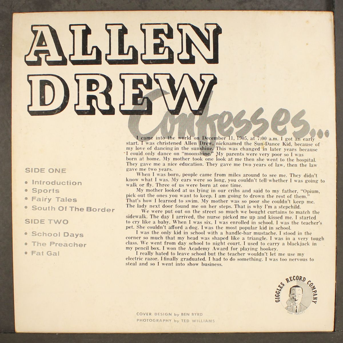 speaks by ALLEN DREW