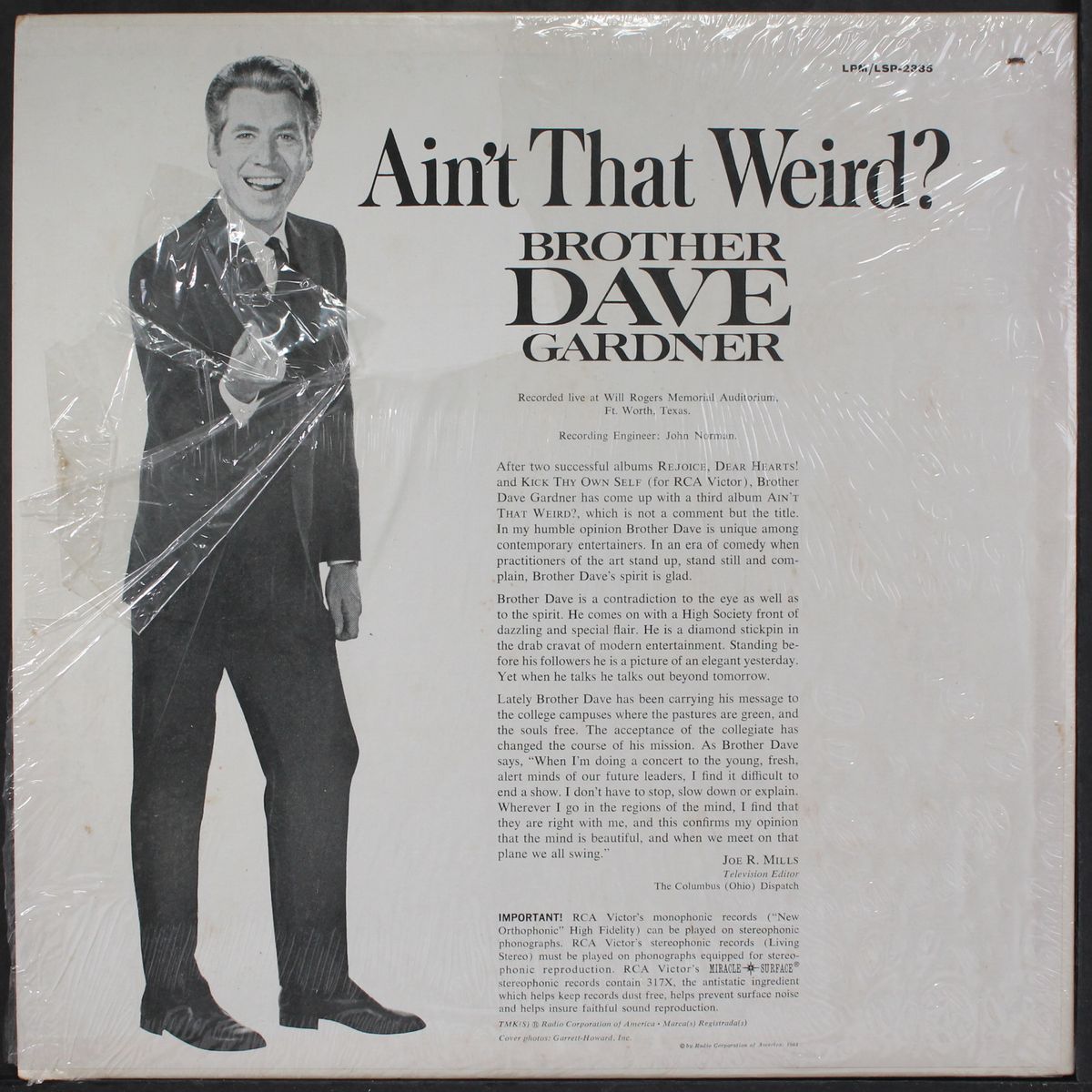 ain't that weird by BROTHER DAVE GARDNER