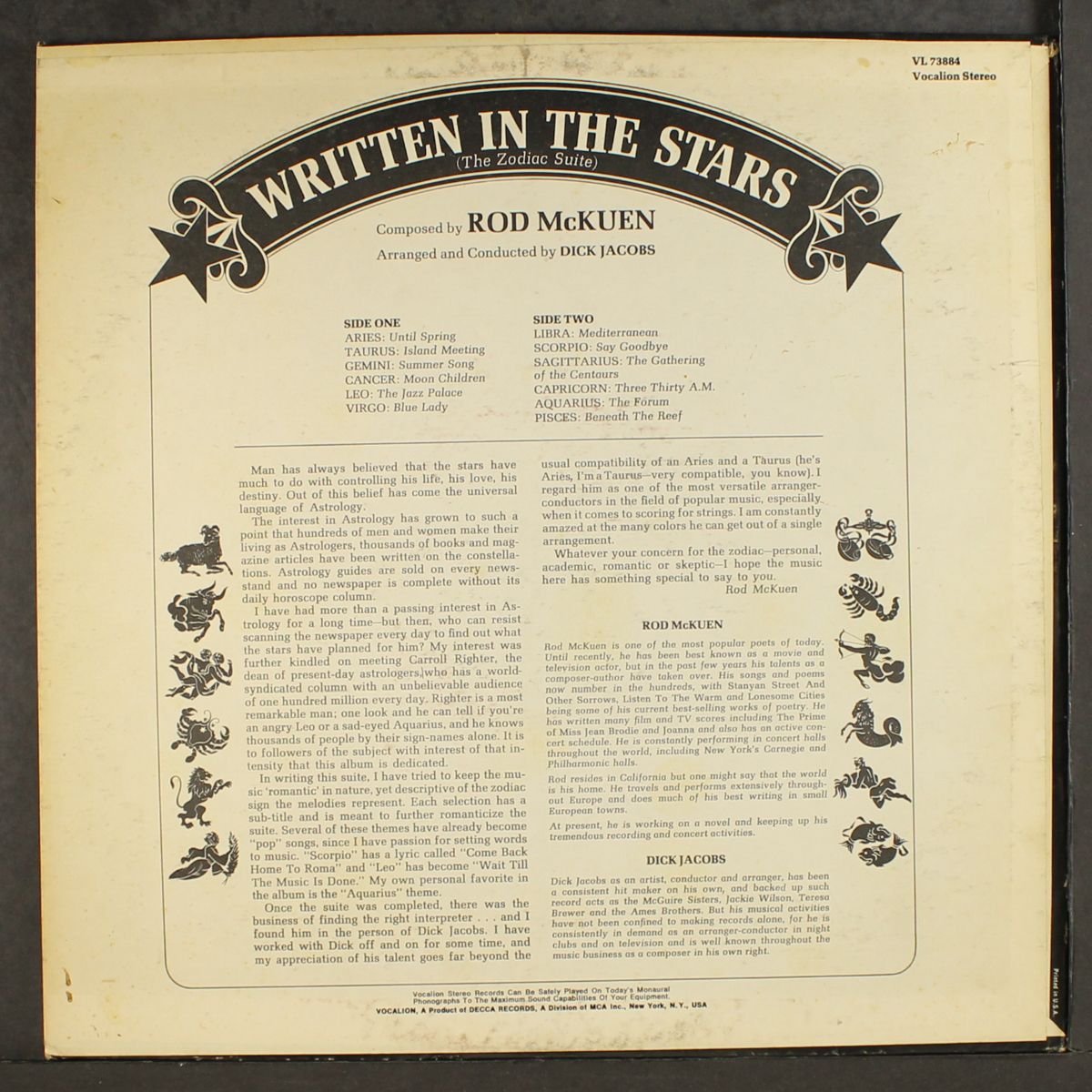 written in the stars by DICK JACOBS