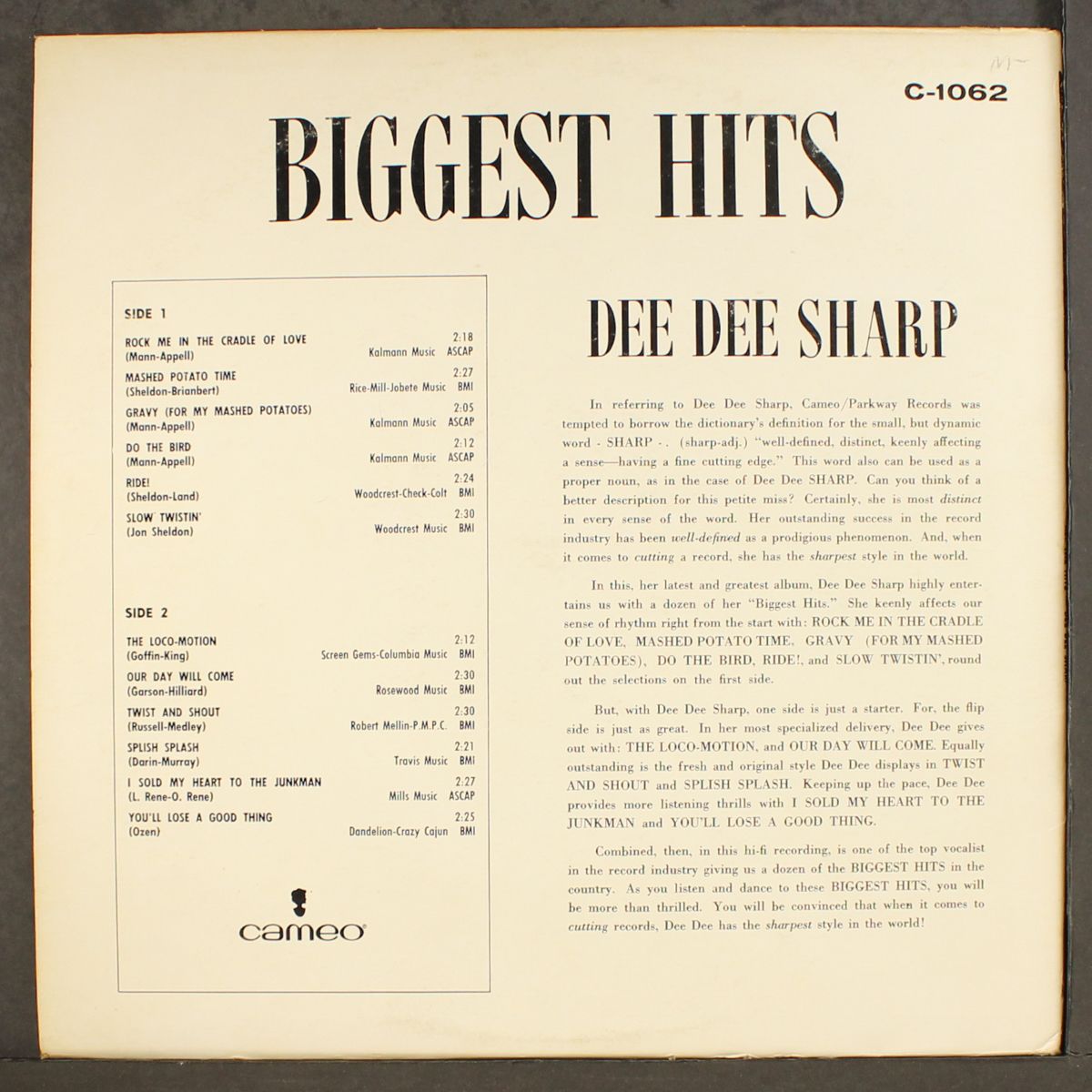 biggest hits by DEE DEE SHARP