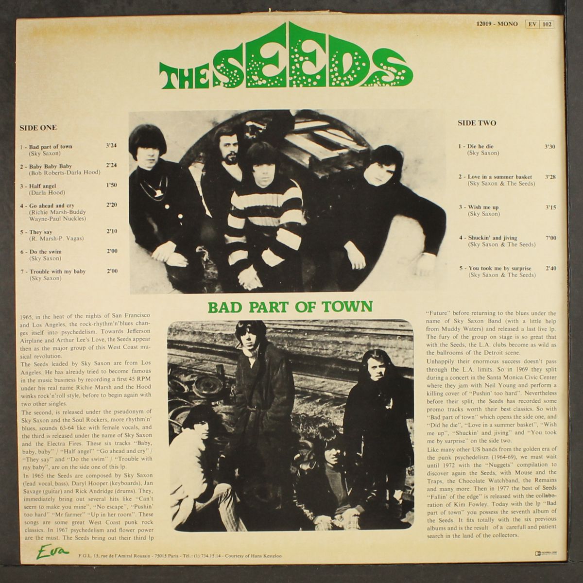 bad part of town by SEEDS / SKY SAXON