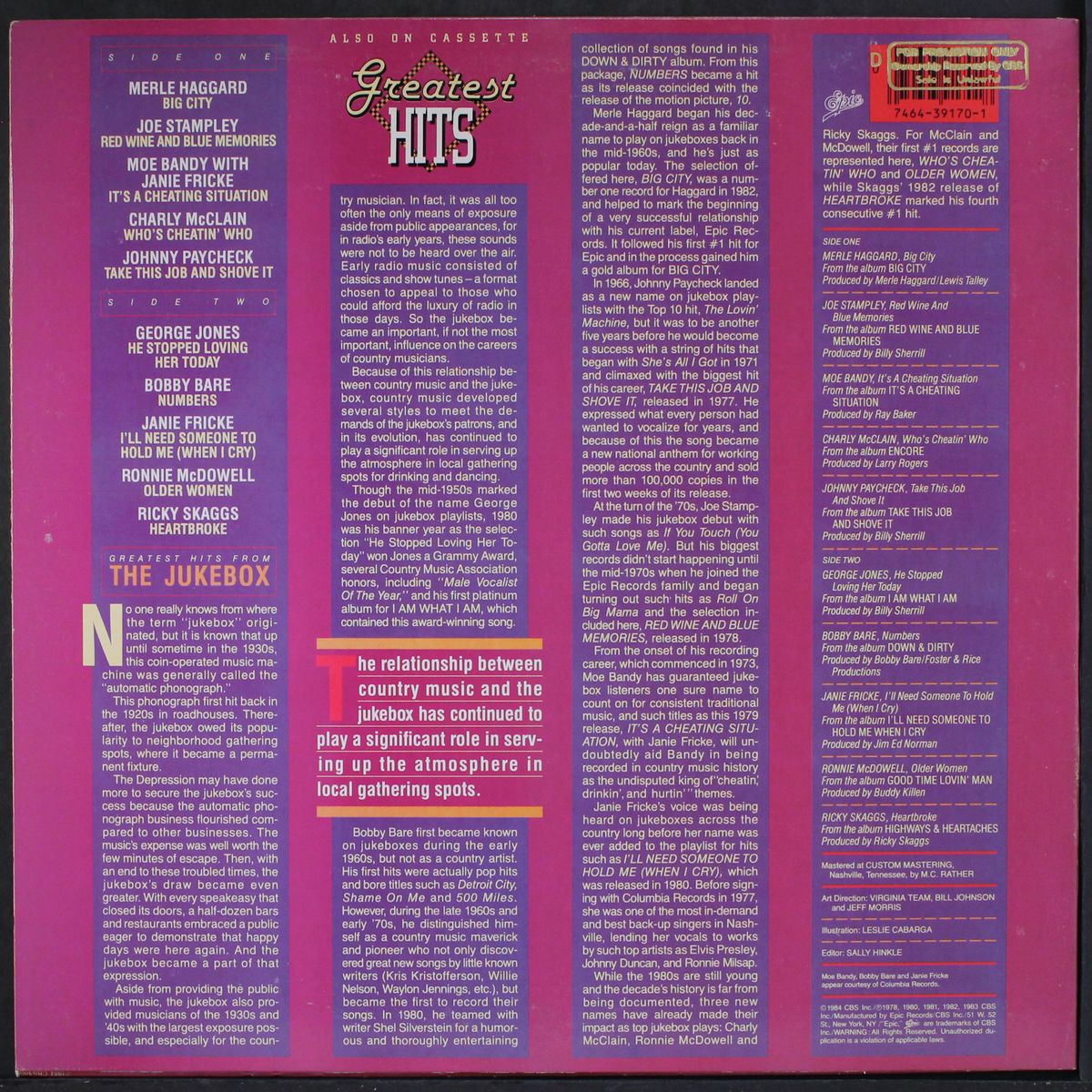 greatest hits from the jukebox by VARIOUS