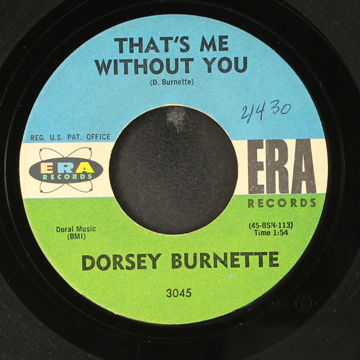 great shakin' fever / that's me without you by DORSEY BURNETTE