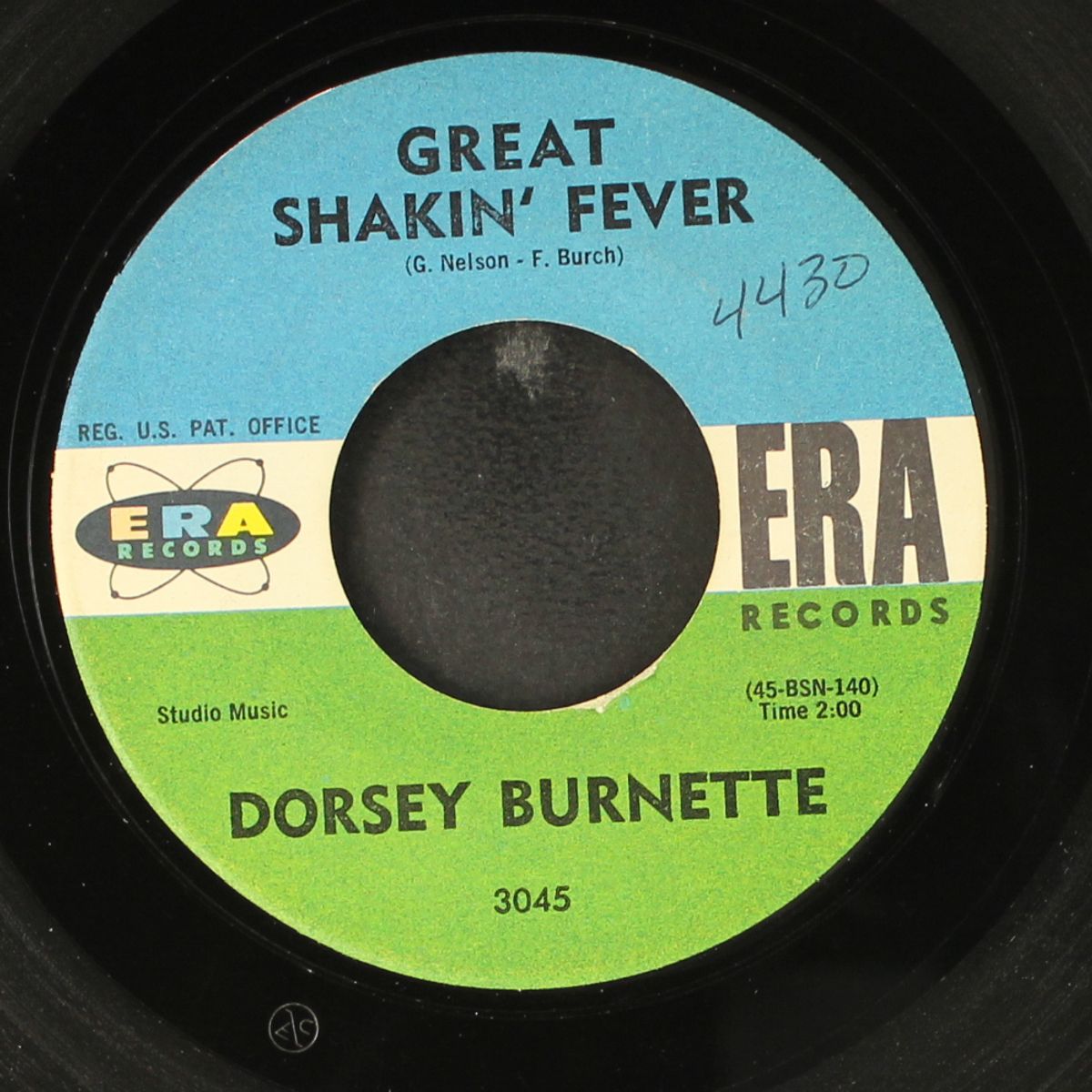 great shakin' fever / that's me without you by DORSEY BURNETTE
