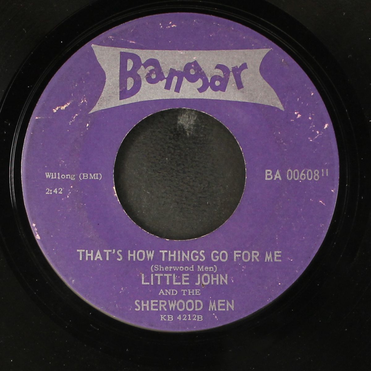 movin' out / that's how things go for me by LITTLE JOHN & SHERWOOD MEN