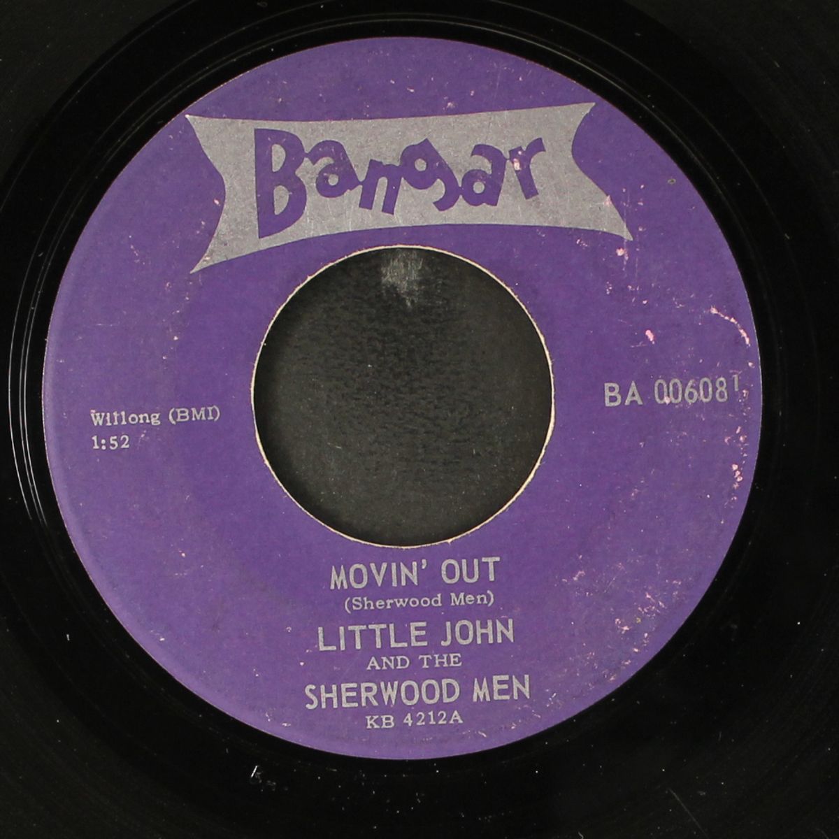 movin' out / that's how things go for me by LITTLE JOHN & SHERWOOD MEN