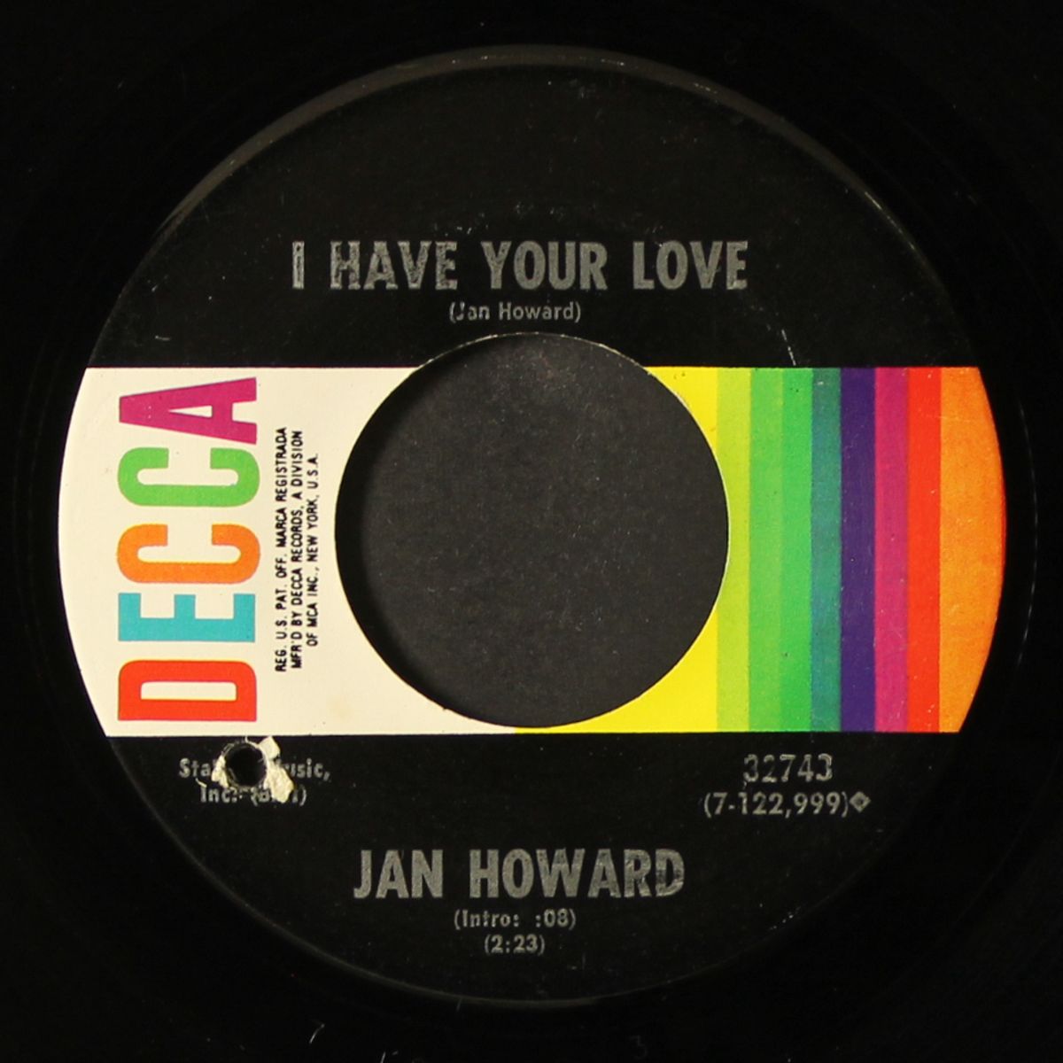 the soul you never had / i have your love by JAN HOWARD