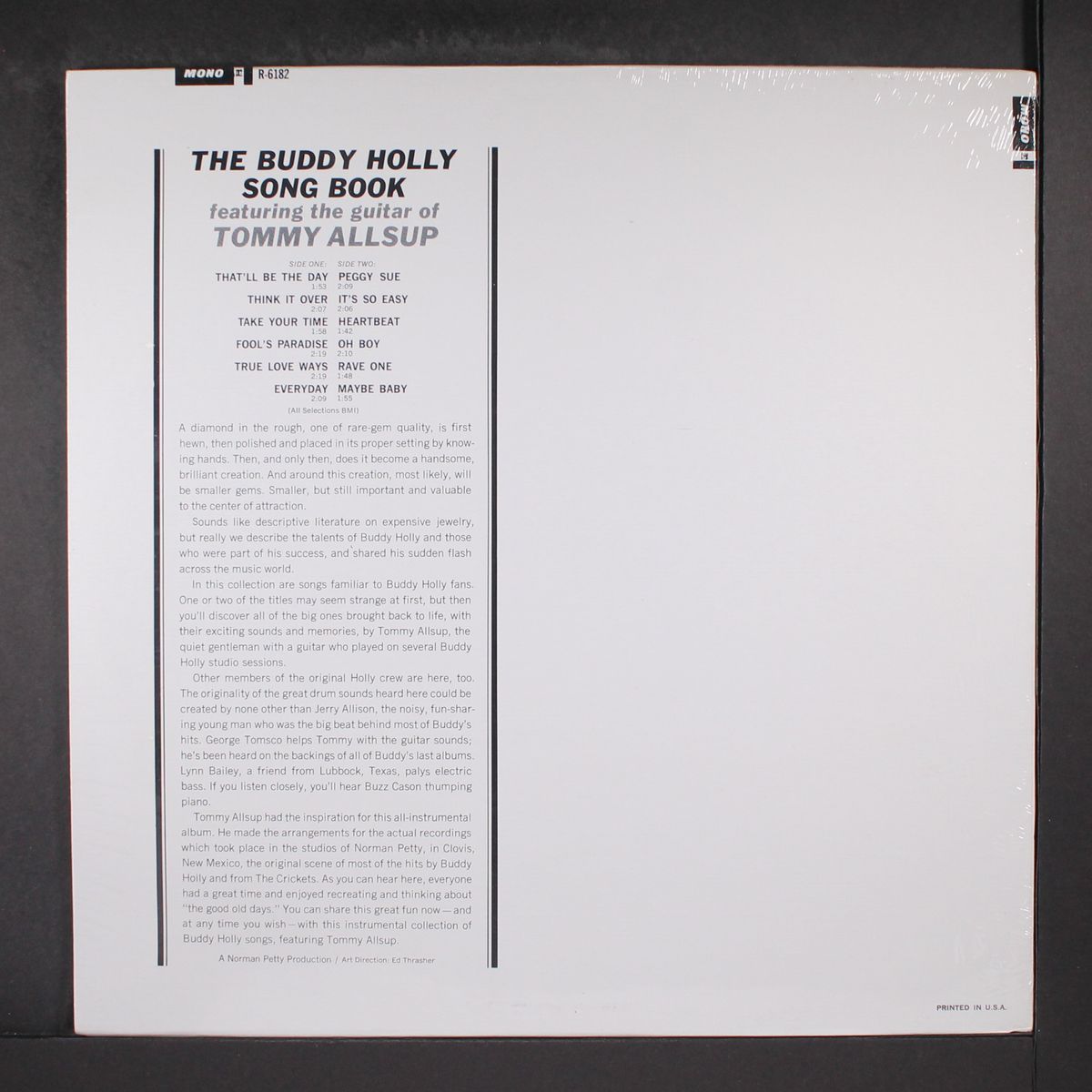the buddy holly songbook by TOMMY ALLSUP