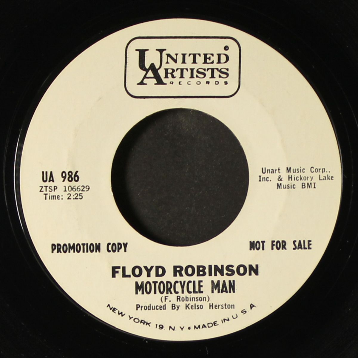 sidewalk surfboard / motorcyle man by FLOYD ROBINSON