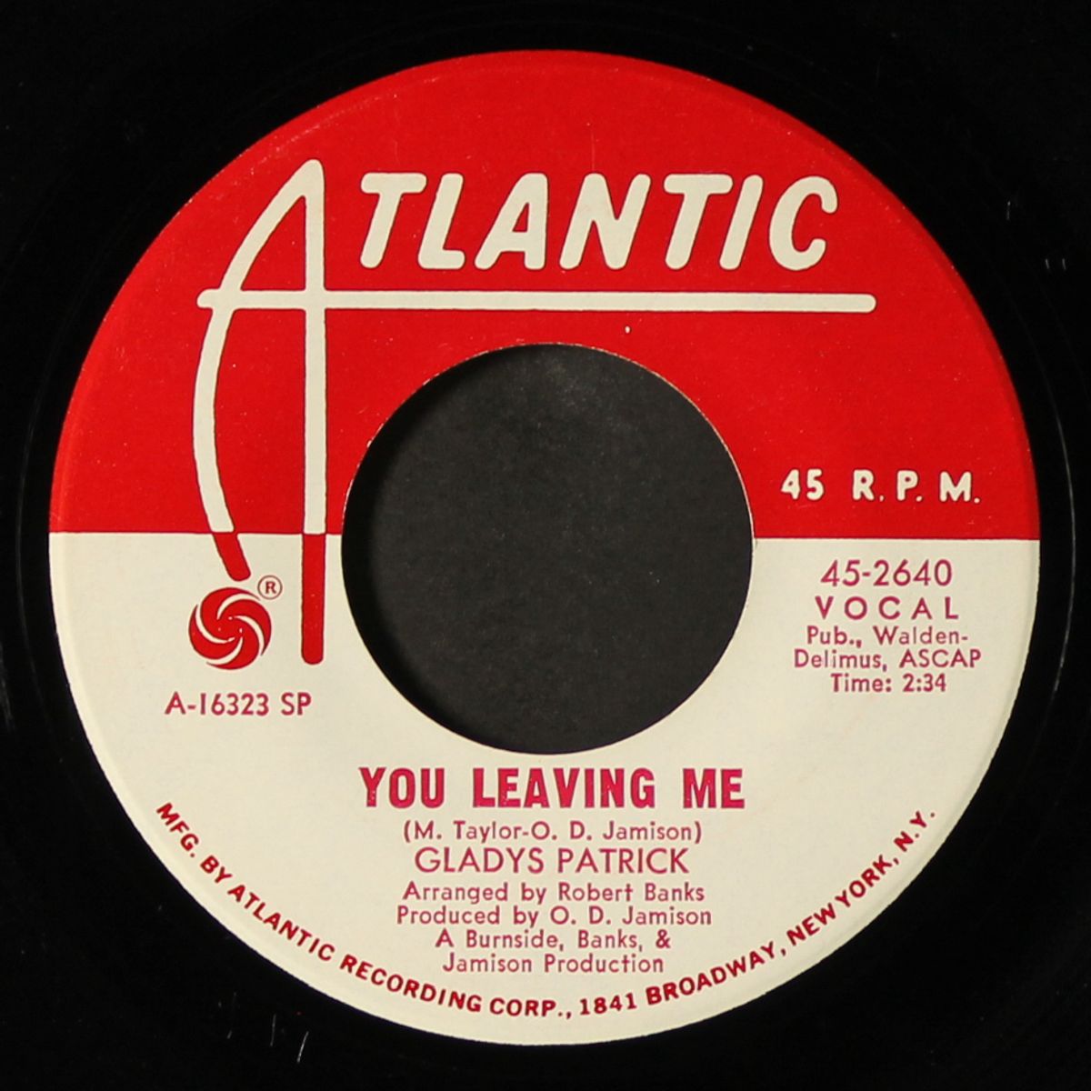 losing comes / you leaving me by GLADYS PATRICK
