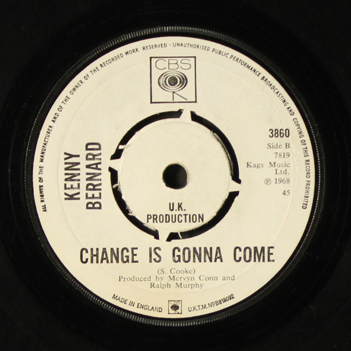 victim of perfume and lace / change is gonna come by KENNY BERNARD