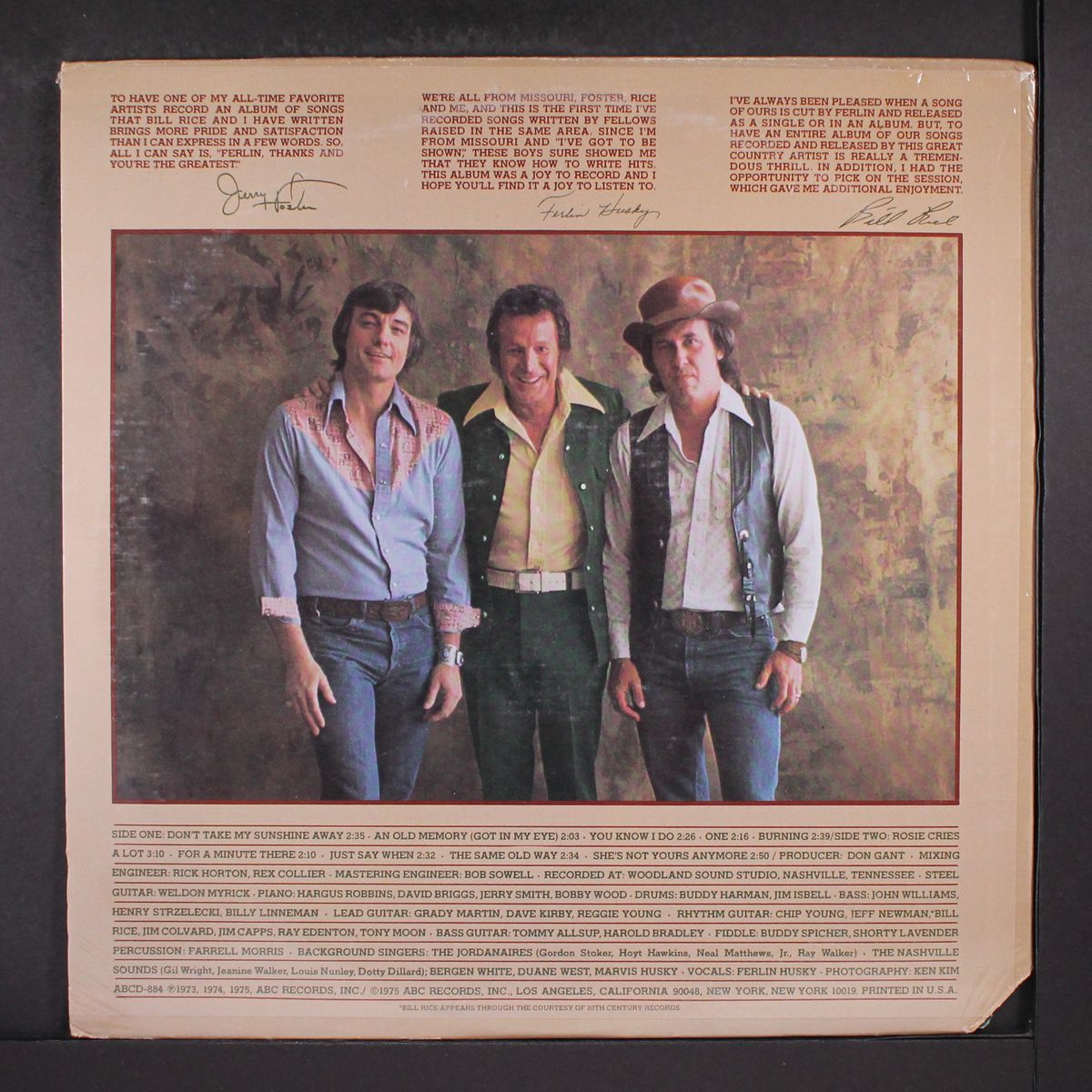 the foster and rice songbook by FERLIN HUSKY