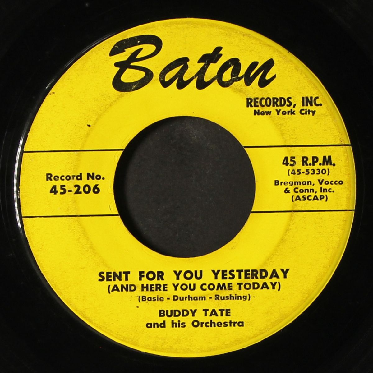 jackie / sent for you yesterday by BUDDY TATE