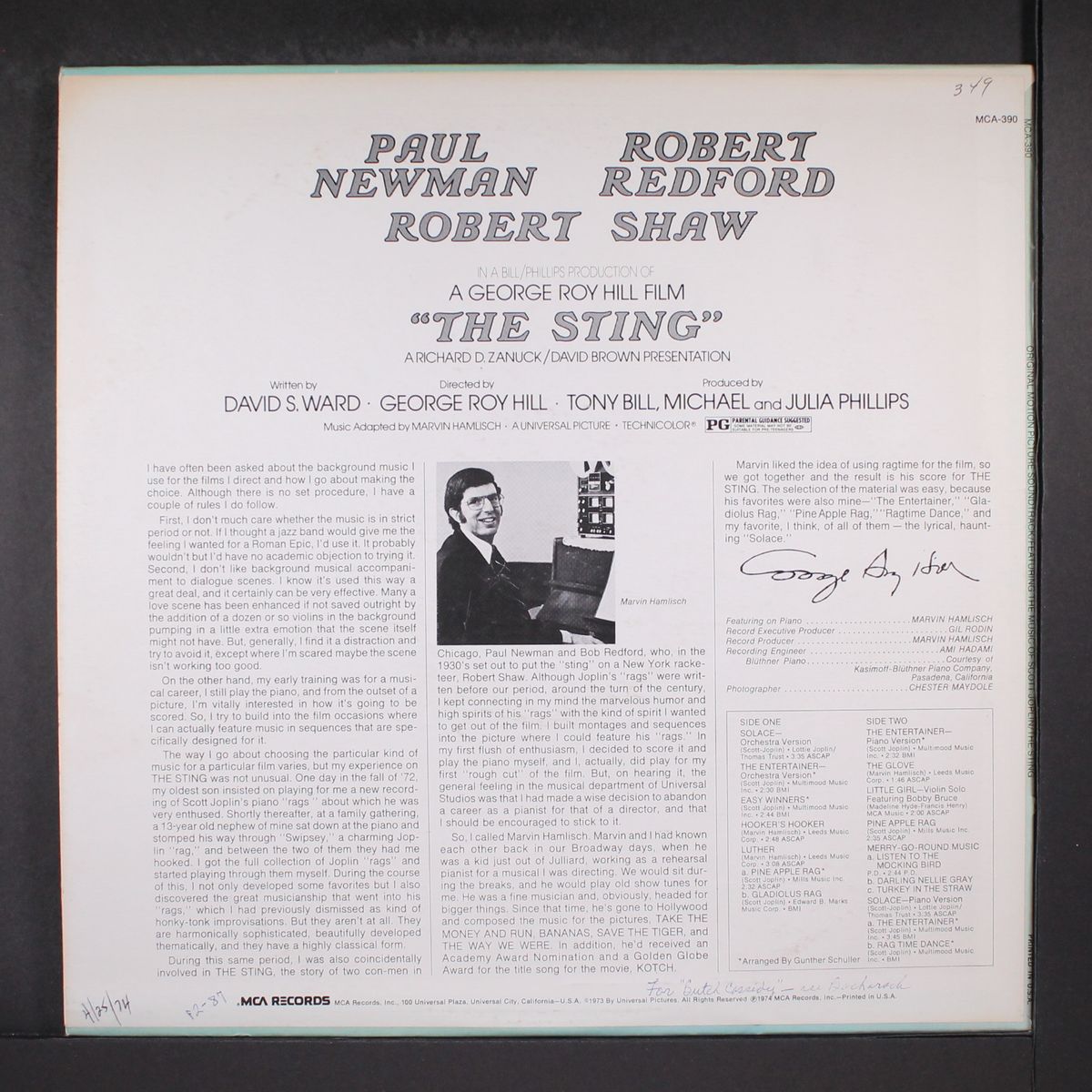 the sting by SOUNDTRACK
