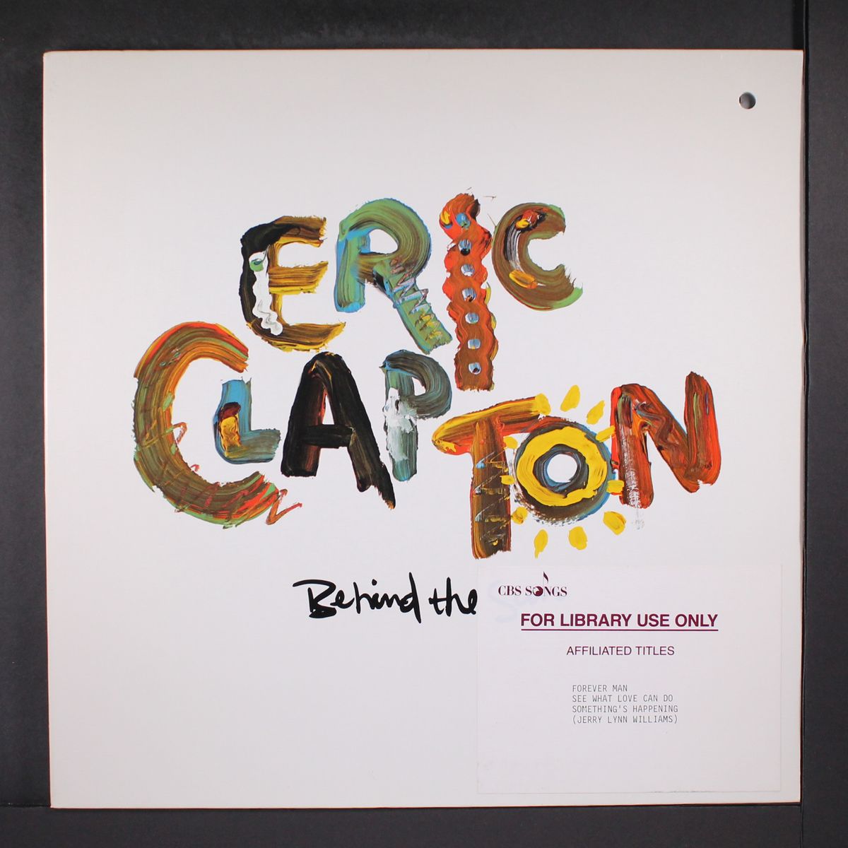 behind the sun by ERIC CLAPTON