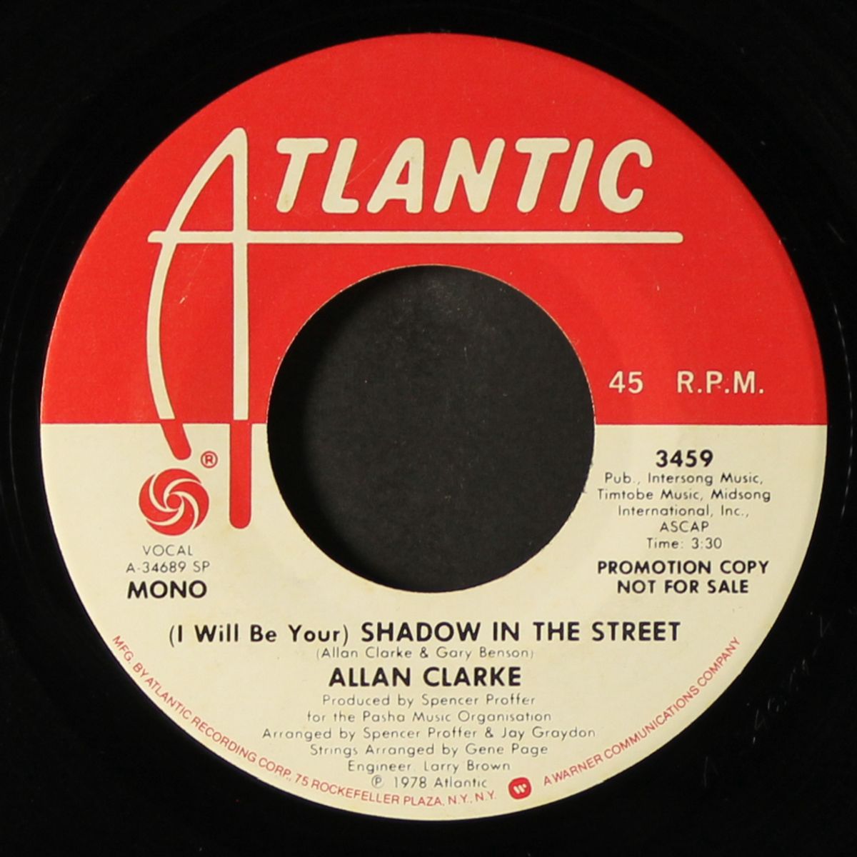 shadow in the street / mono by ALLAN CLARKE