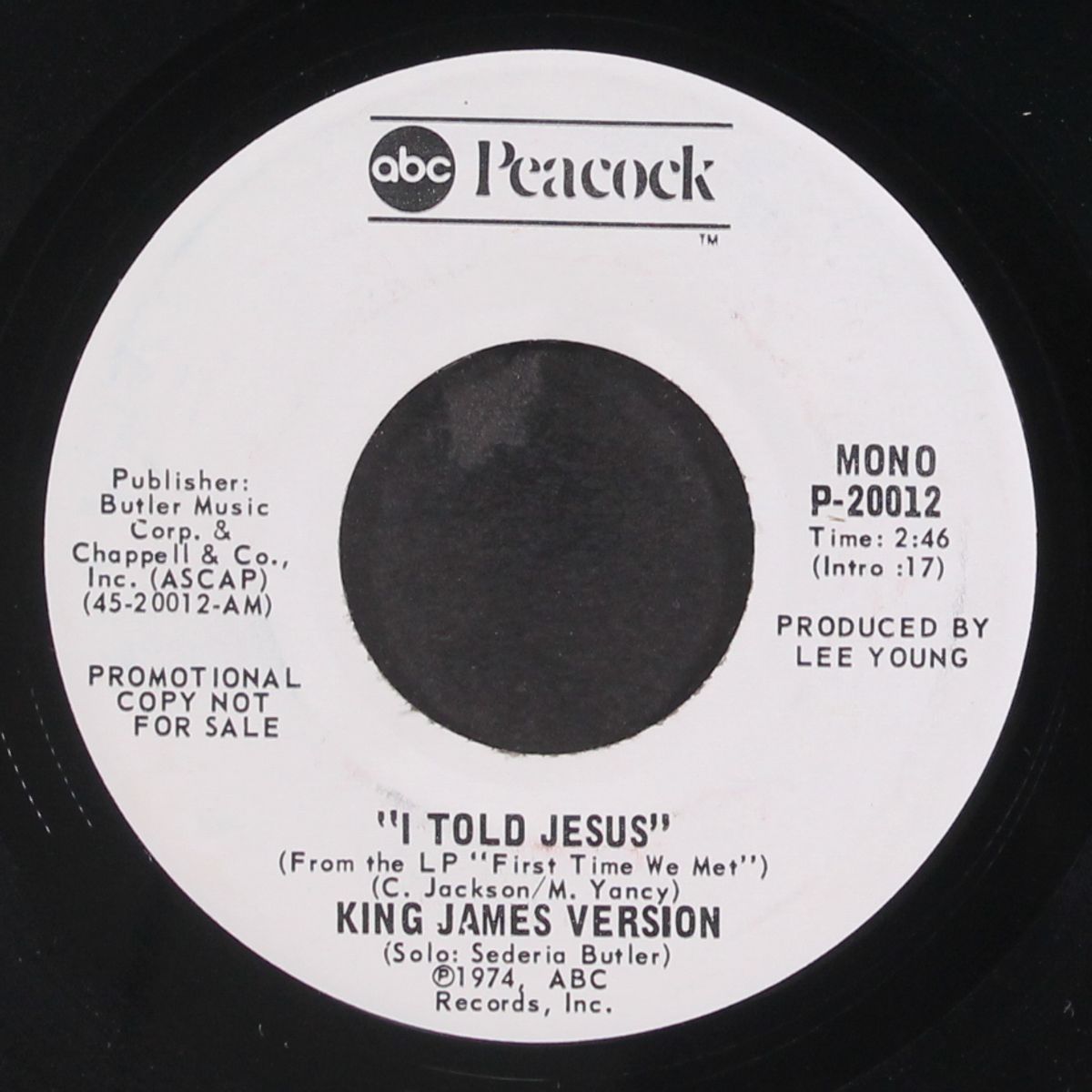 i told jesus / mono by KING JAMES VERSION