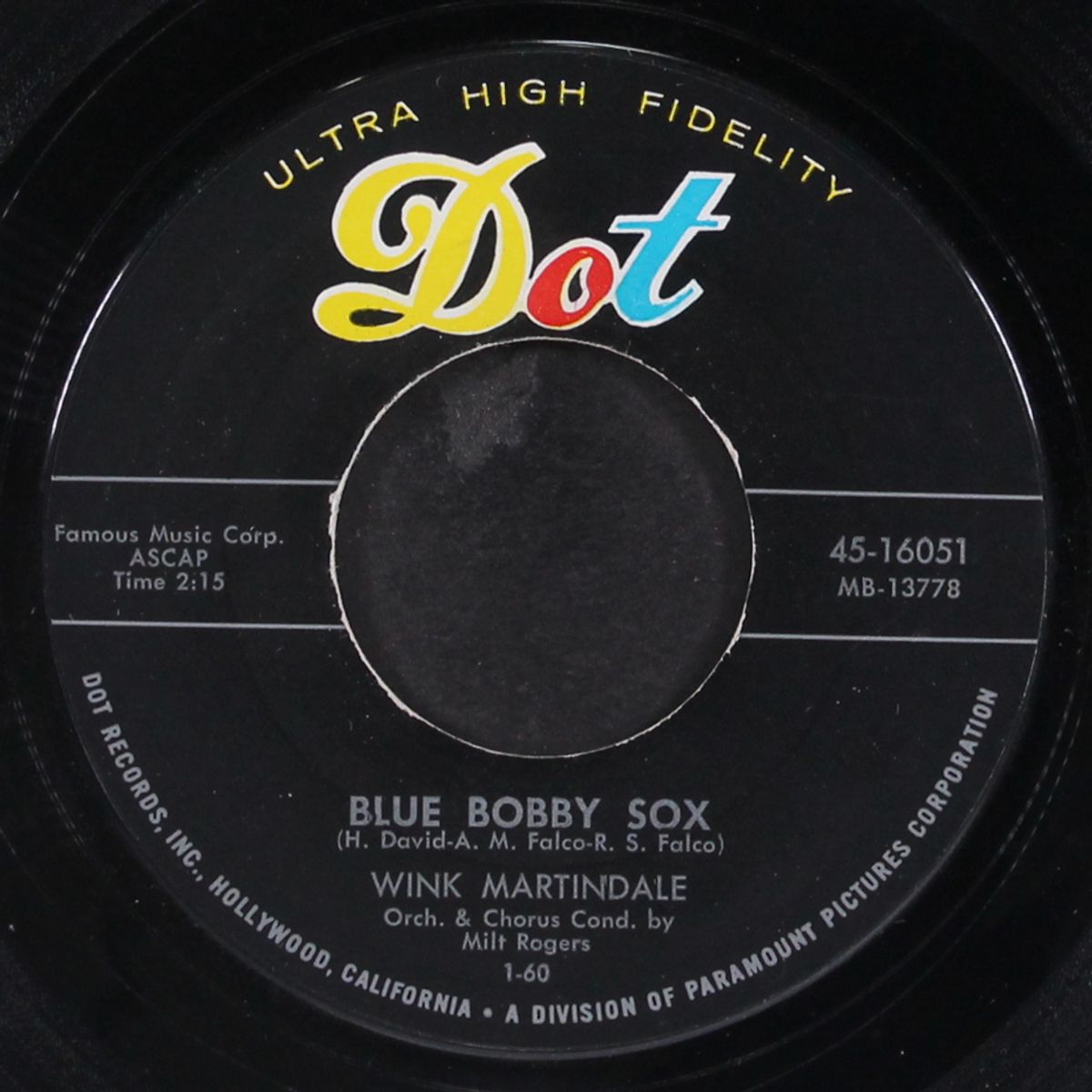 blue bobby sox / steal away by WINK MARTINDALE