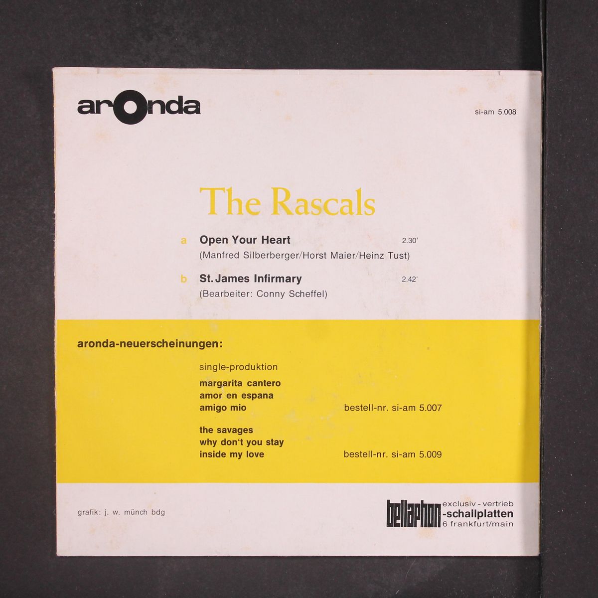 open your heart / st. james infirmary by RASCALS