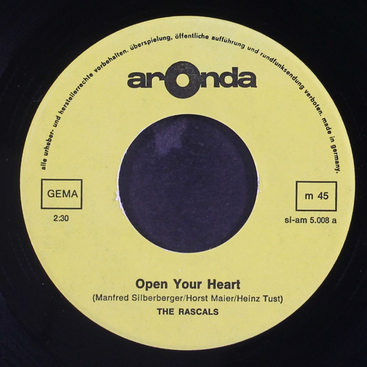 open your heart / st. james infirmary by RASCALS