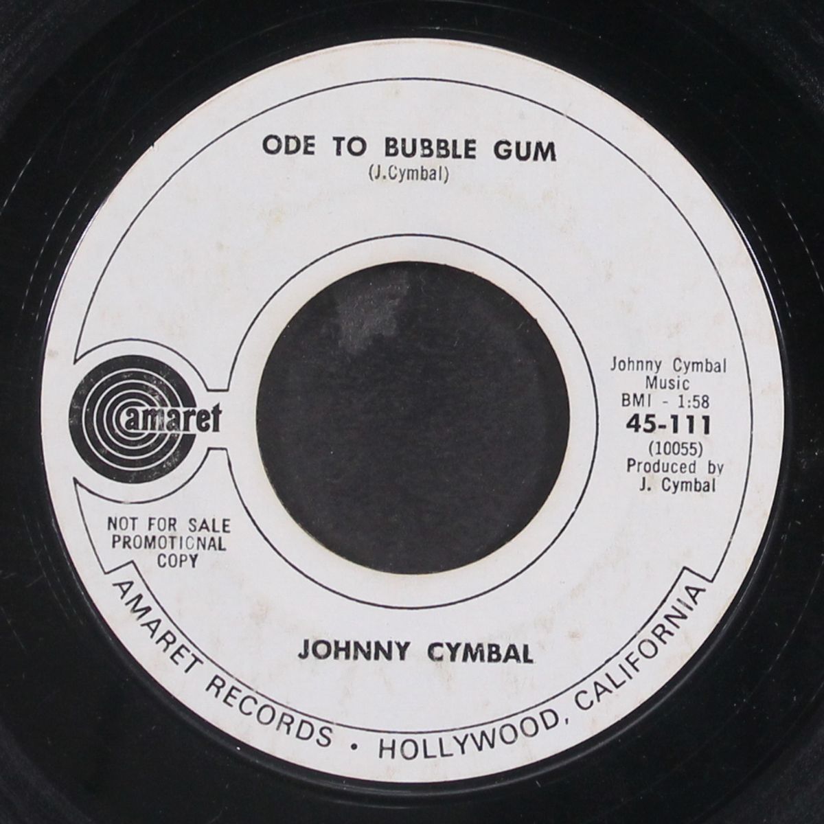 ode to bubble gum by JOHNNY CYMBAL