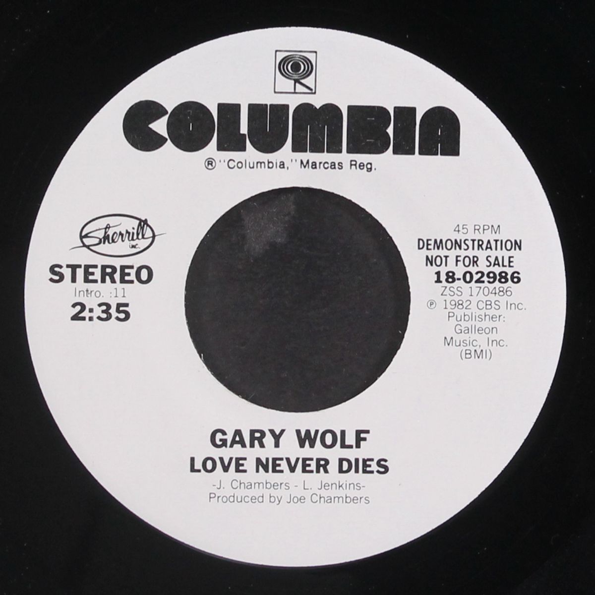 love never dies / same by GARY WOLF