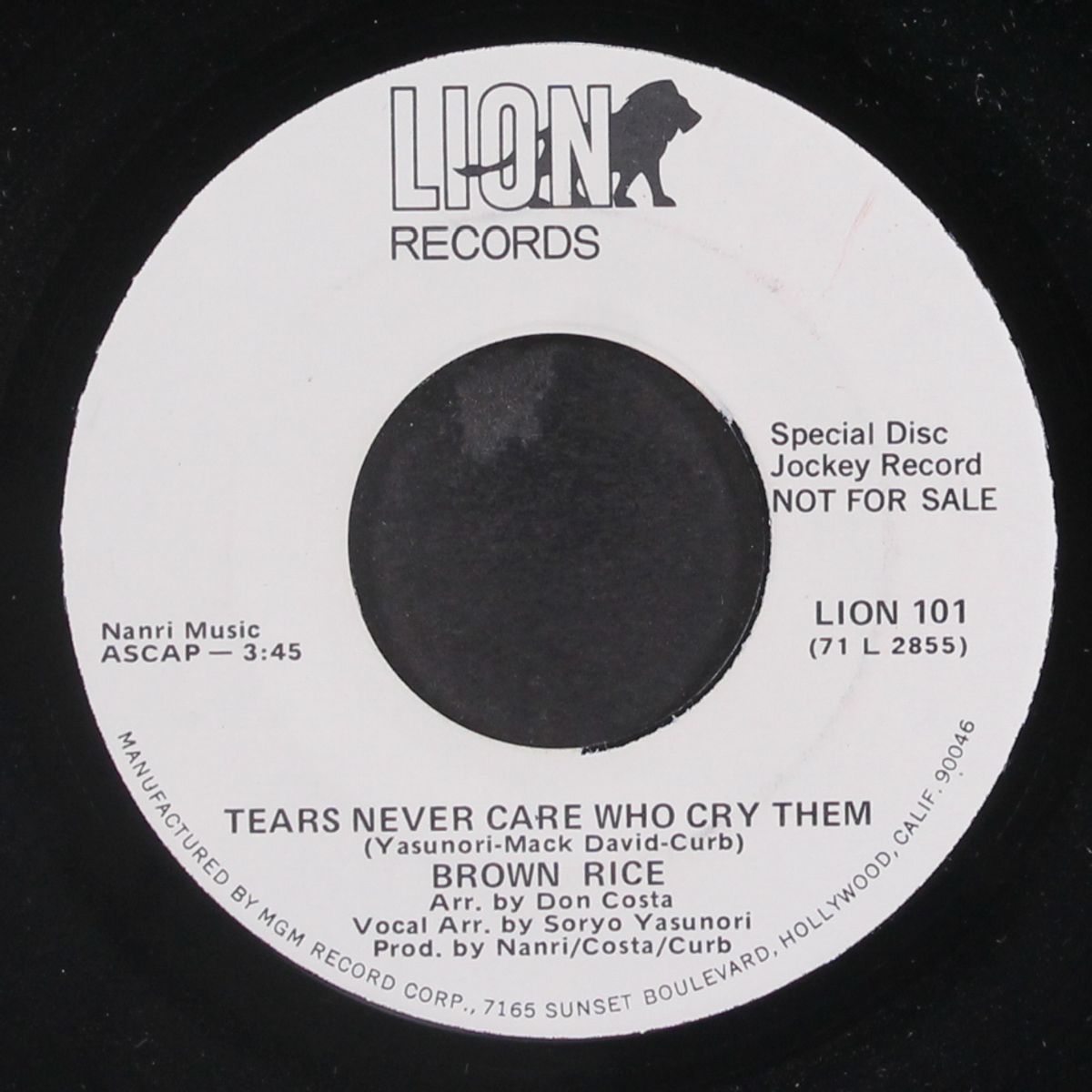 on the roadside / tears never care who cry them by BROWN RICE