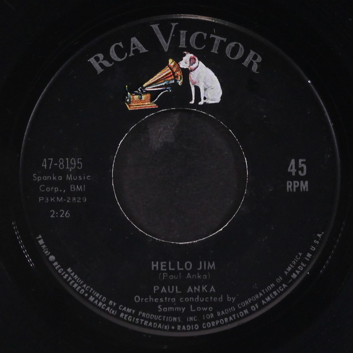 hello jim by PAUL ANKA