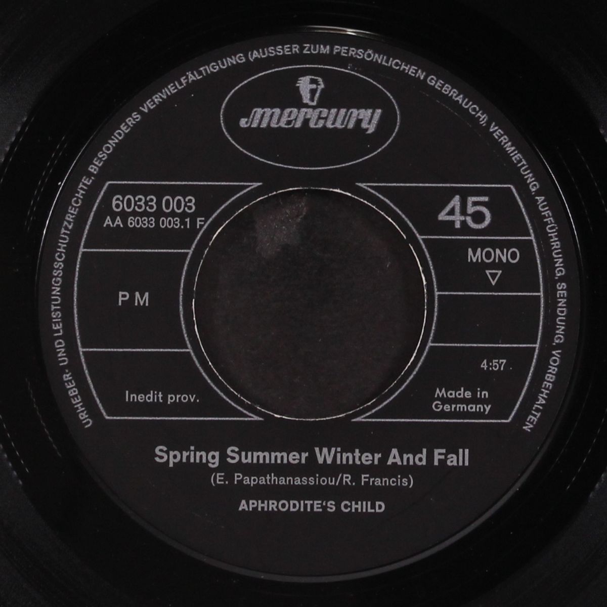 spring summer winter & fall / air by APHRODITE'S CHILD