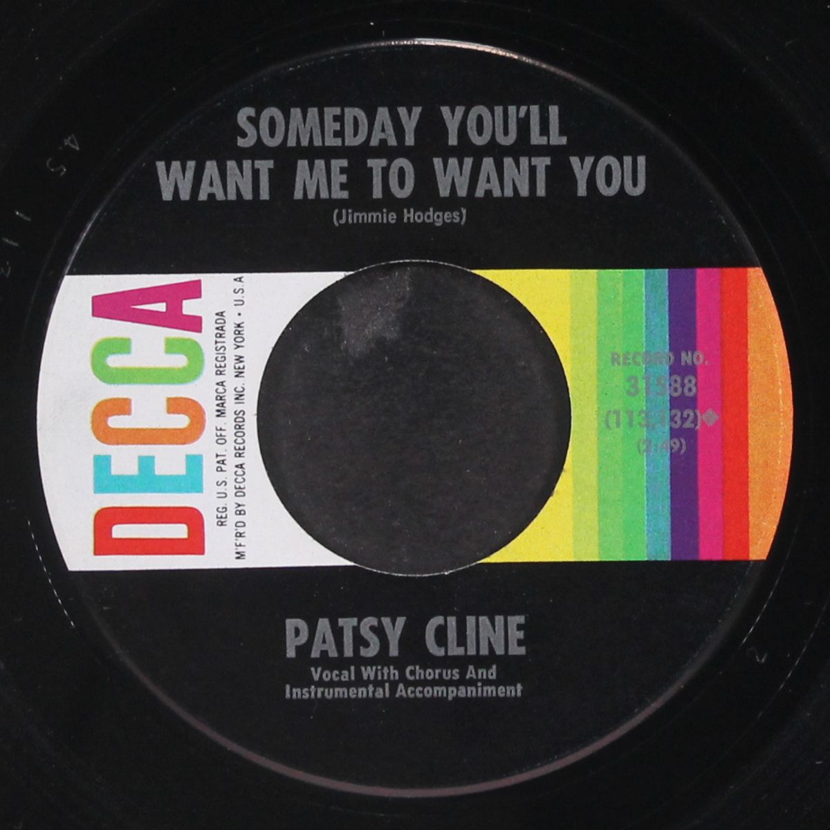 your kinda love / someday you'll want me to want you by PATSY CLINE