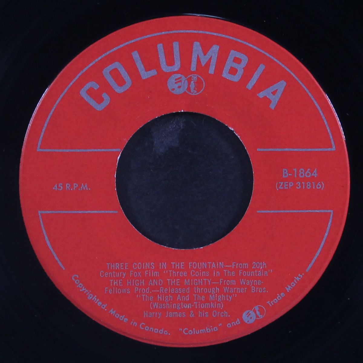 pop hits by HARRY JAMES