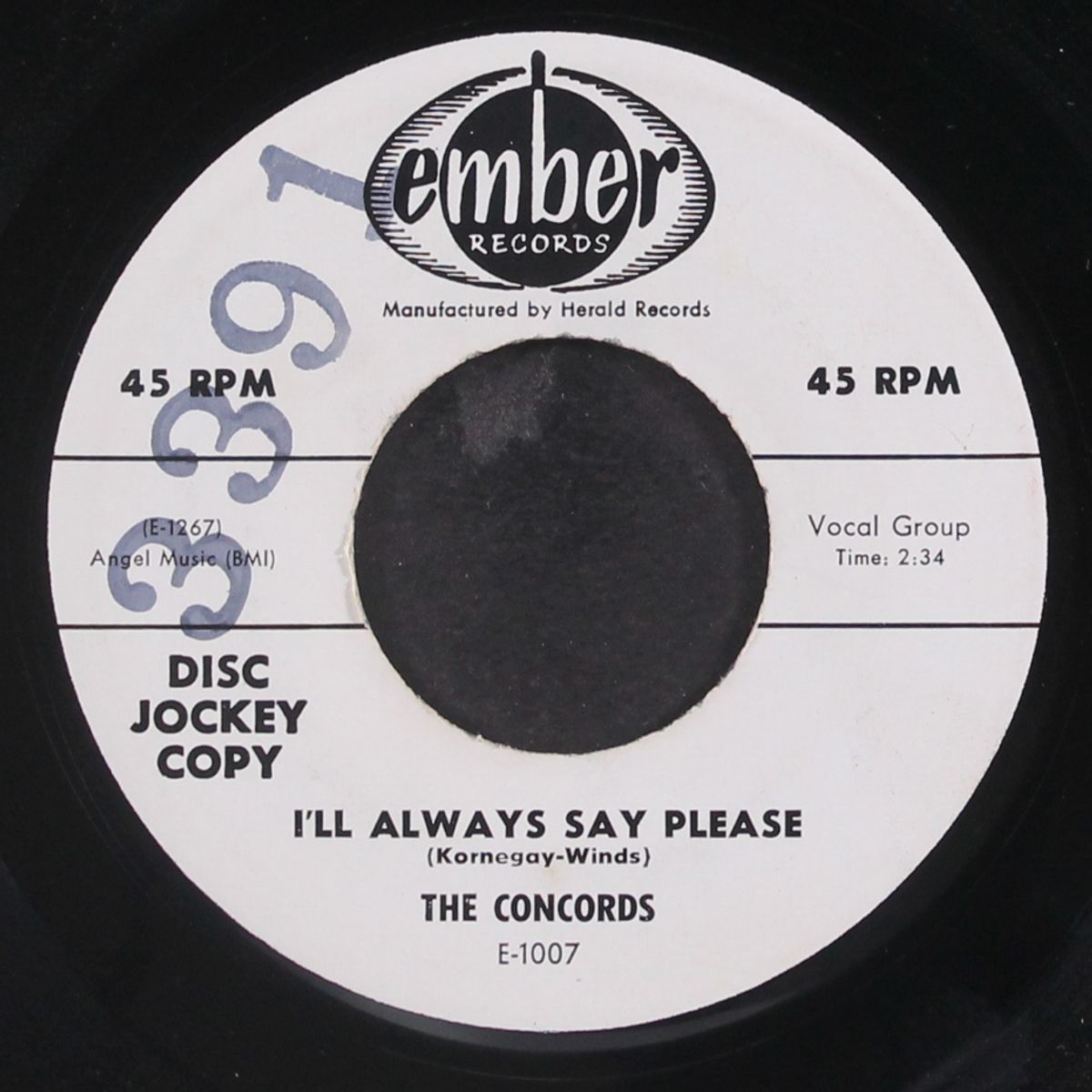 i'll always say please / satisfied with rock 'n roll by CONCORDS