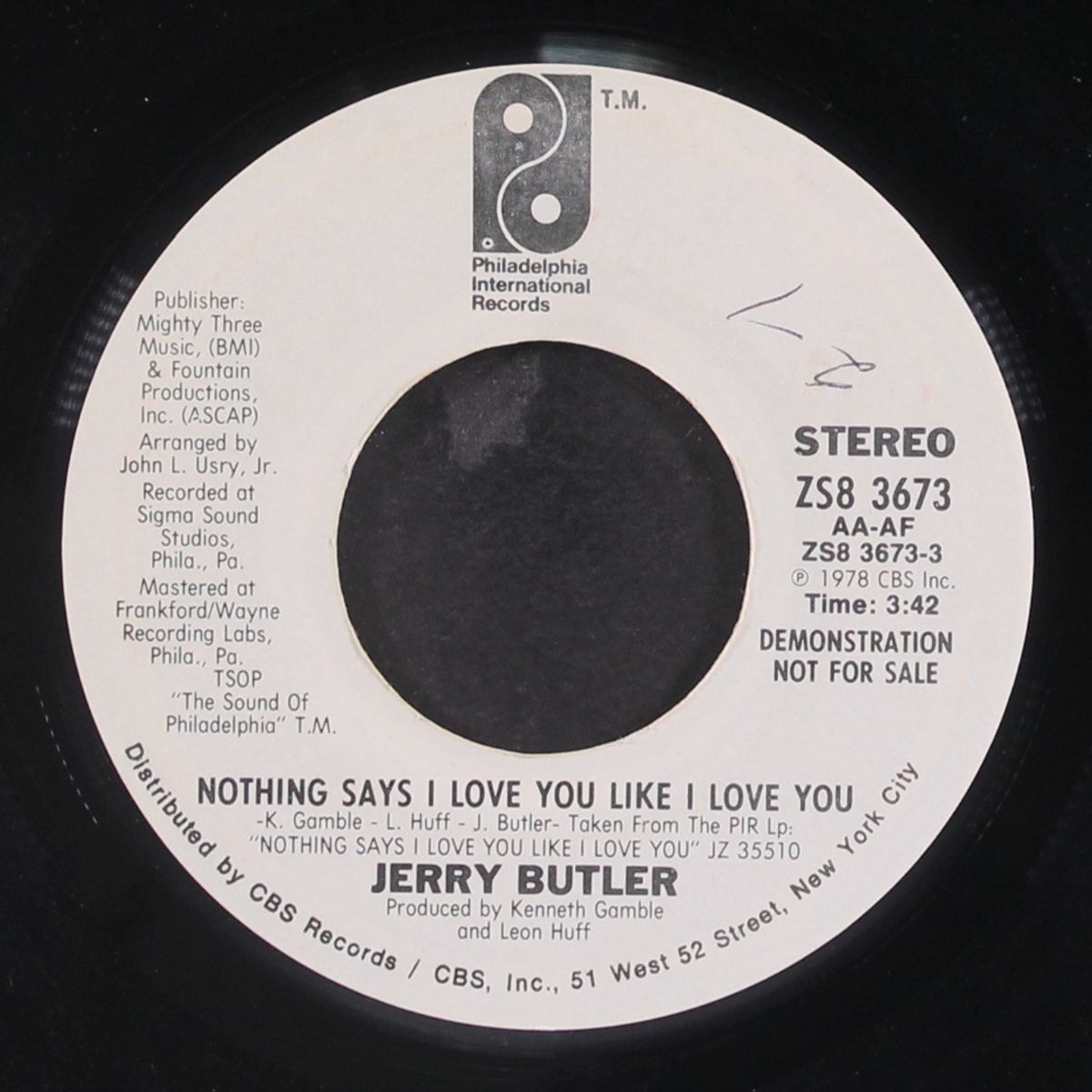 nothing says i love you like i love you / same by JERRY BUTLER