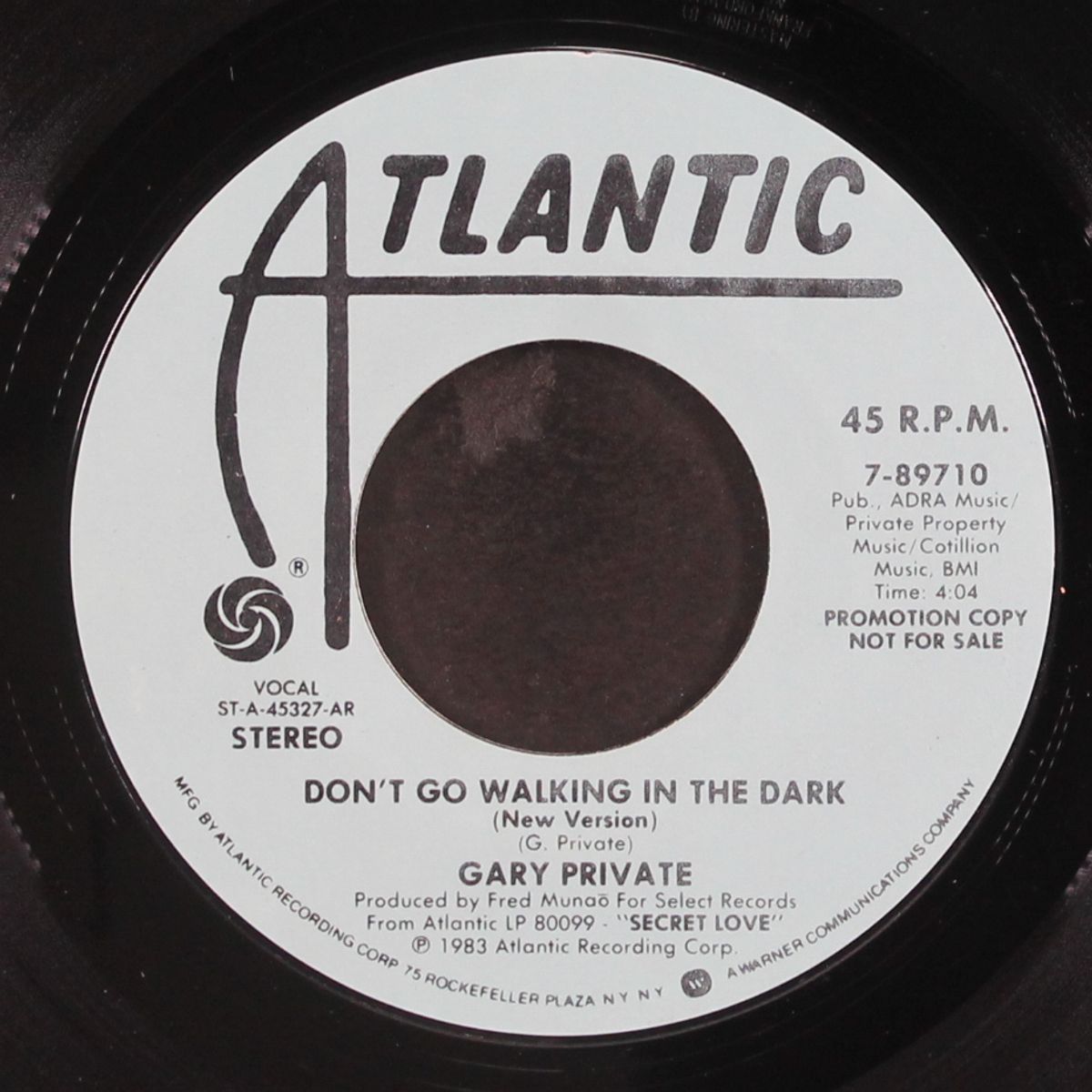 don't go walking in the dark / same by GARY PRIVATE