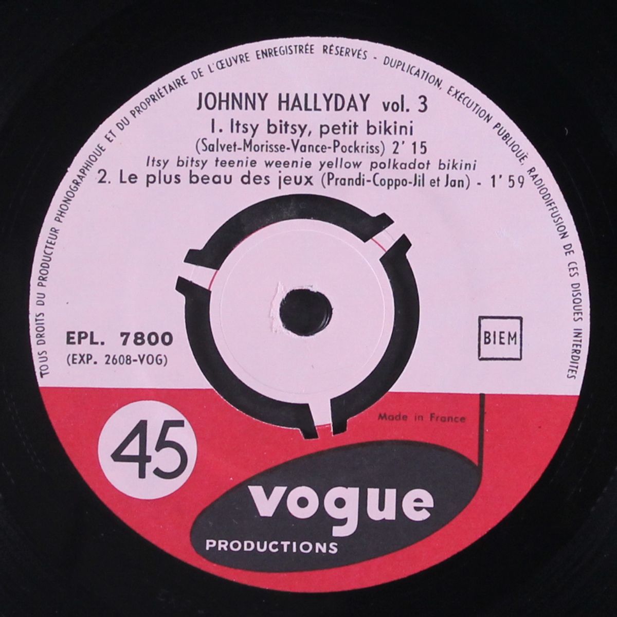 itsy bitsy petit bikini, vol. 3 by JOHNNY HALLYDAY