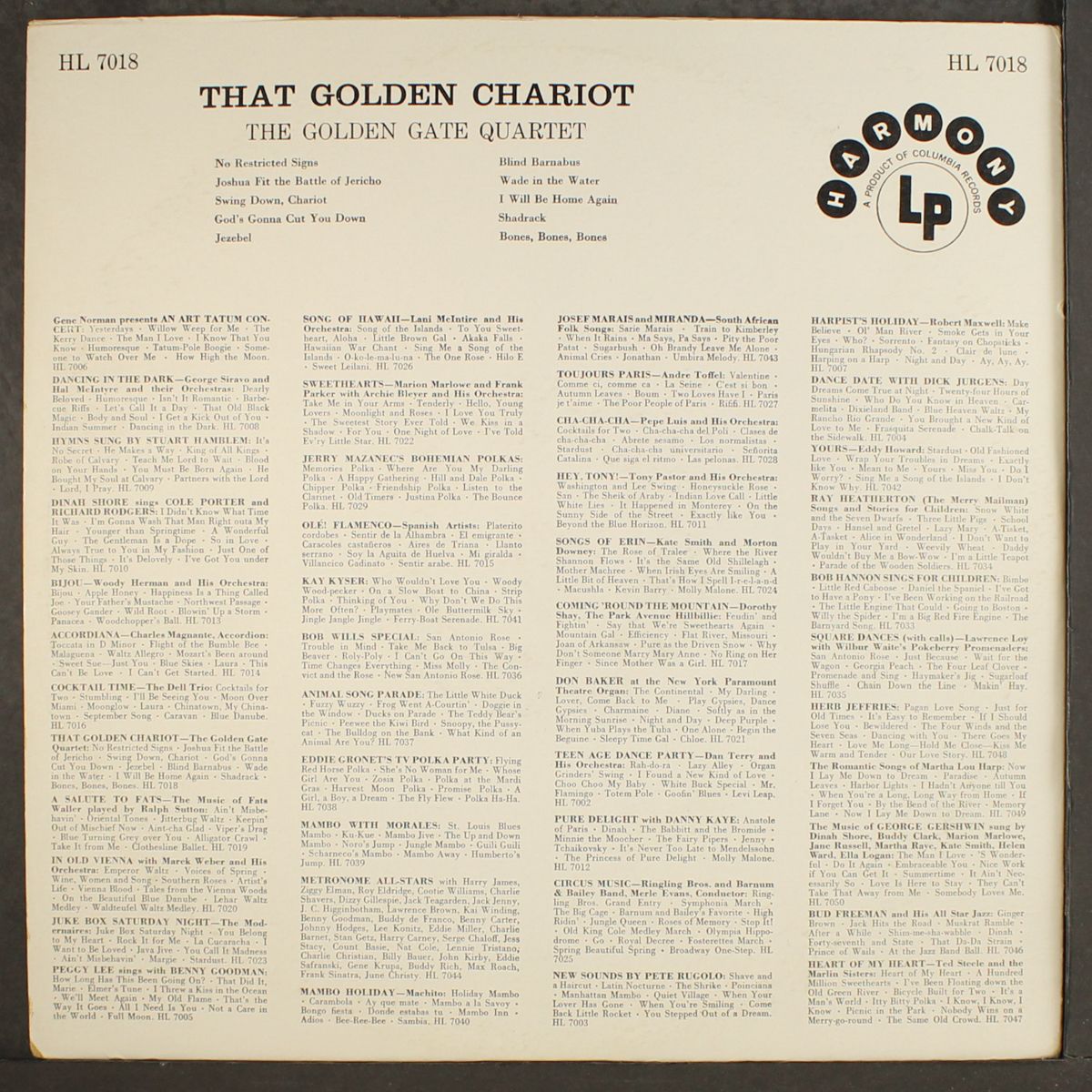 that golden chariot by GOLDEN GATE QUARTET