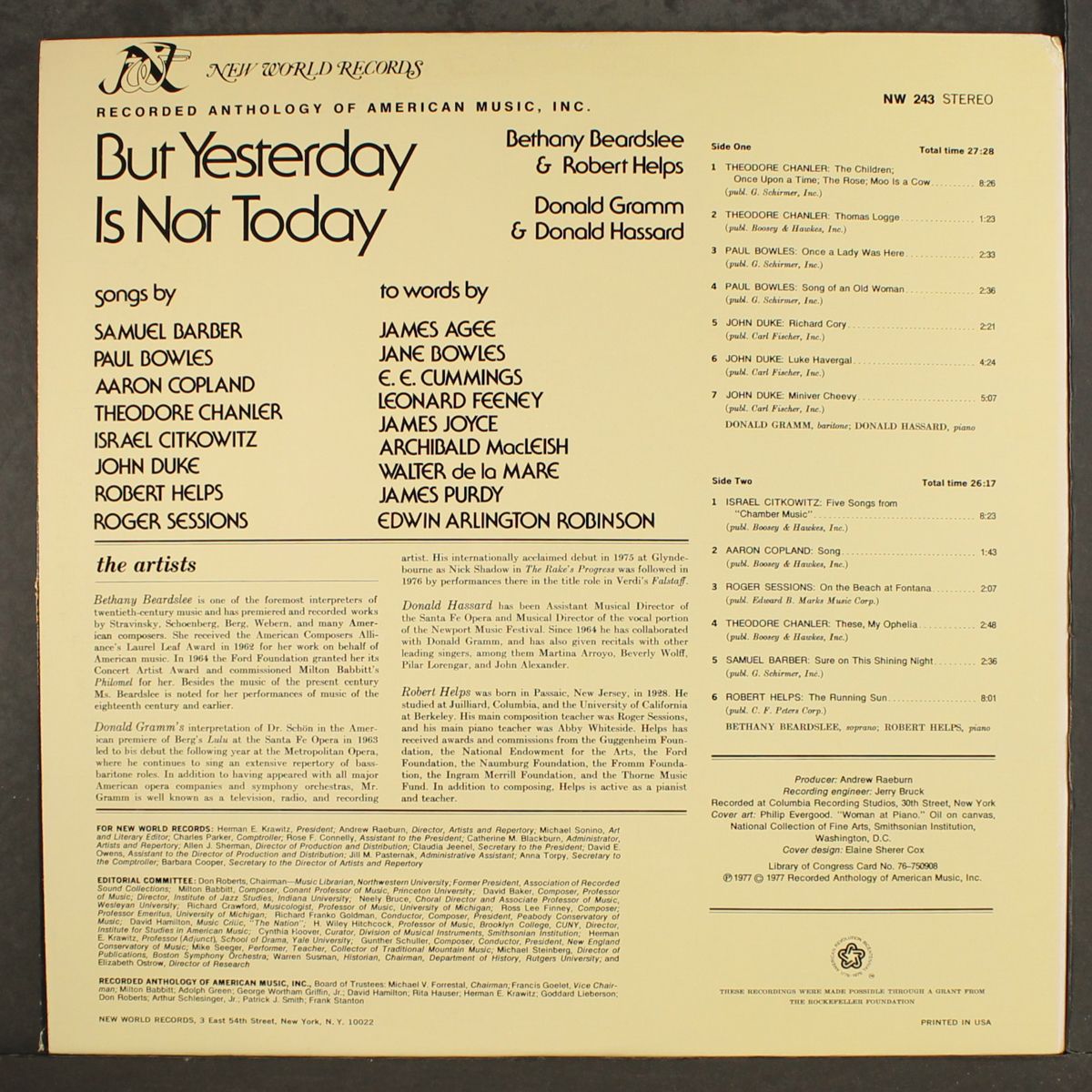 but yesterday is not today by VARIOUS