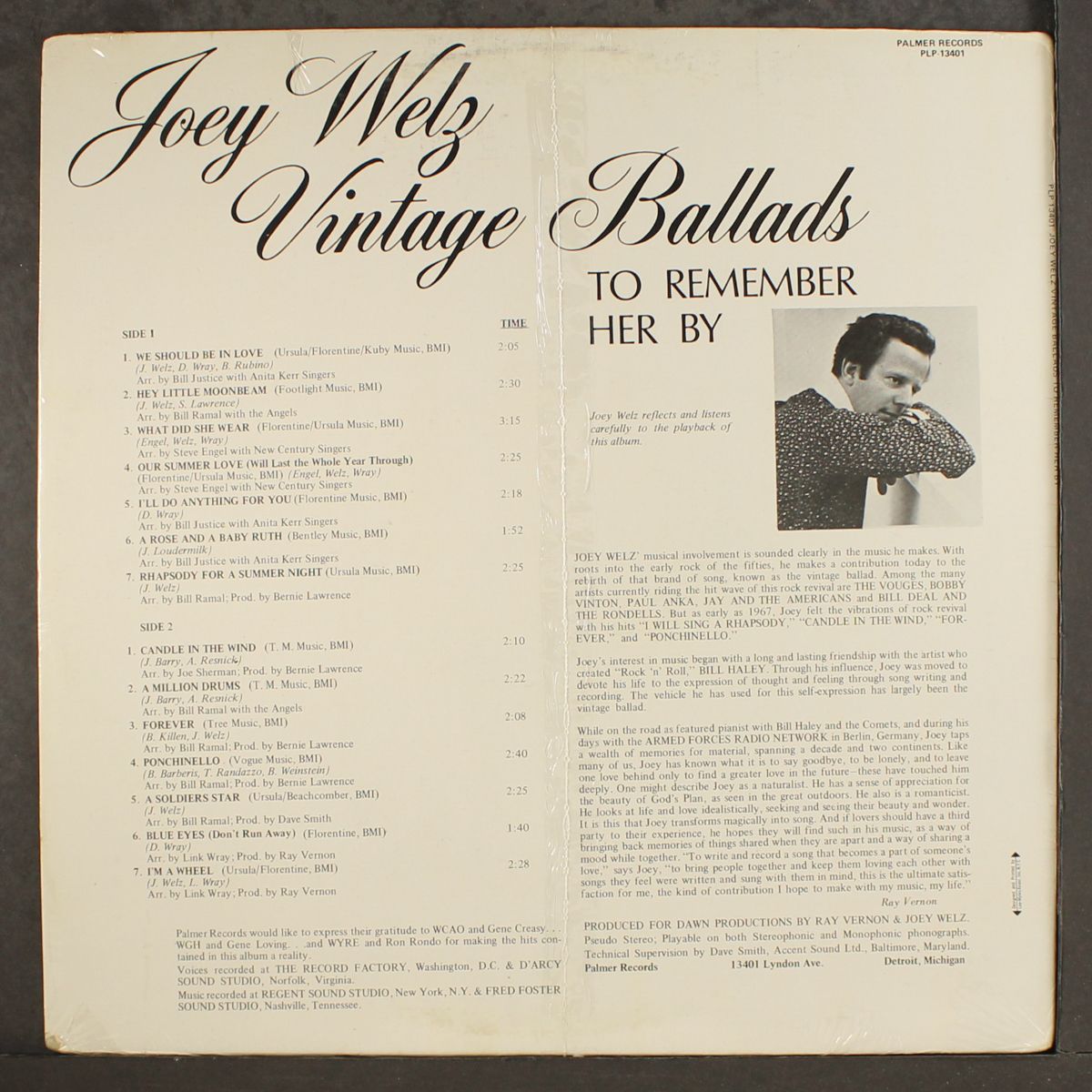 vintage ballads to remember her by by JOEY WELZ