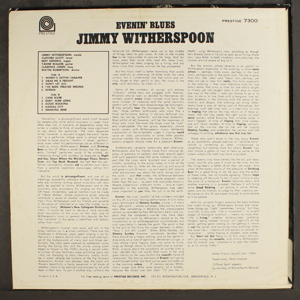 evenin' blues by JIMMY WITHERSPOON