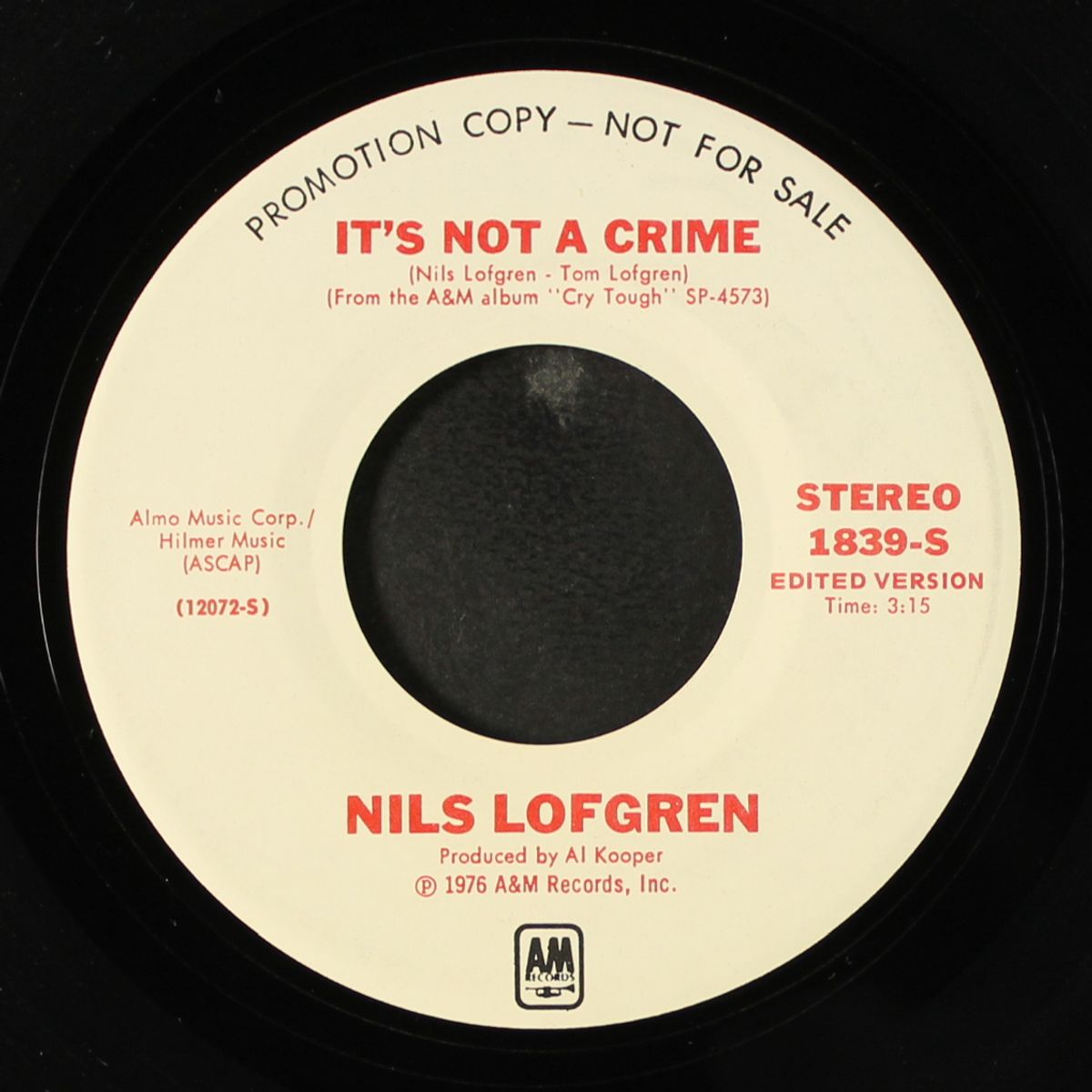 it's not a crime by NILS LOFGREN