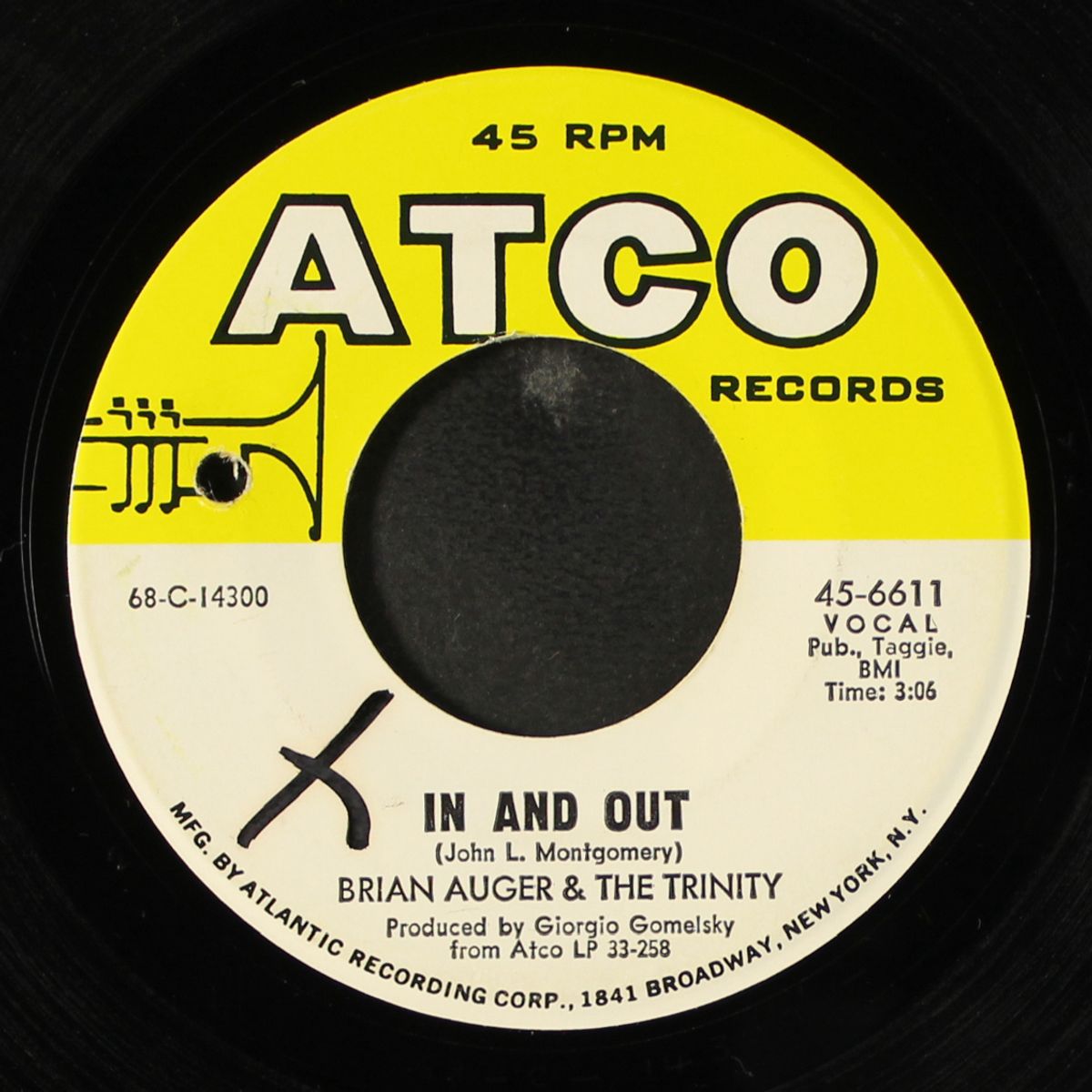 black cat / in and out by BRIAN AUGER & TRINITY