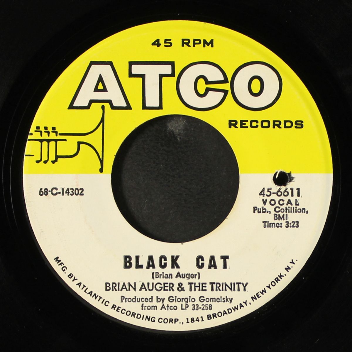 black cat / in and out by BRIAN AUGER & TRINITY