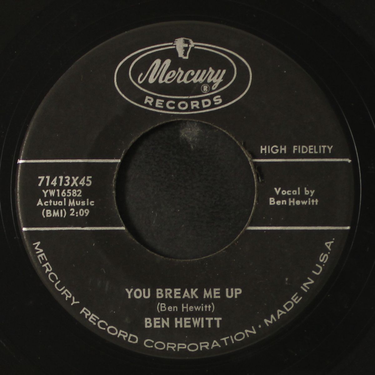 you break me up / i ain't givin' up nothin' by BEN HEWITT
