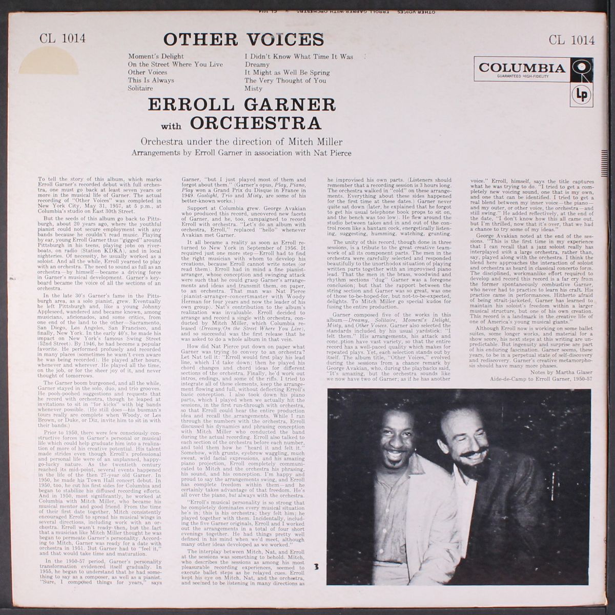 other voices by ERROLL GARNER