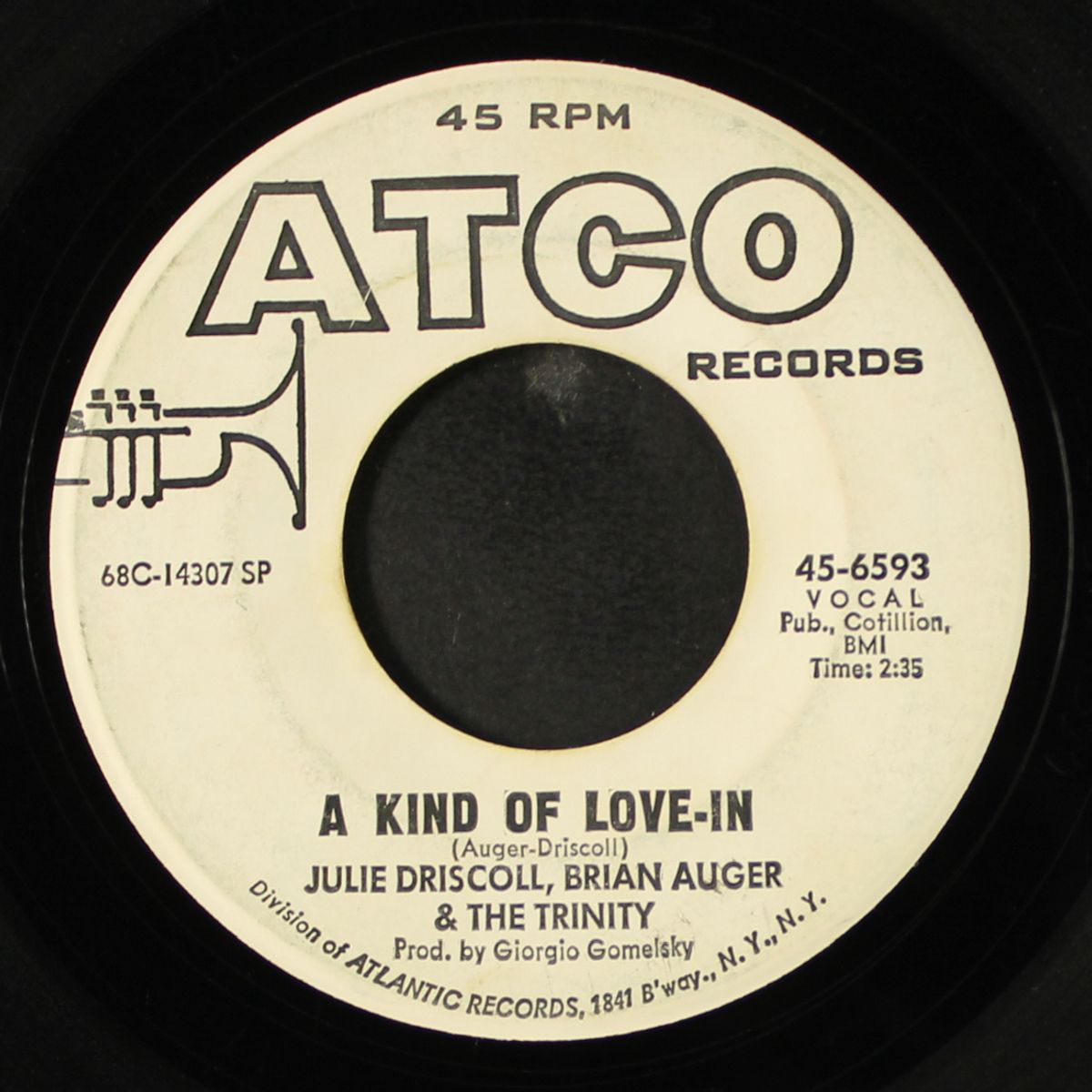 this wheel's on fire / a kind of love-in by JULIE DRISCOLL, BRIAN AUGER & TRINITY