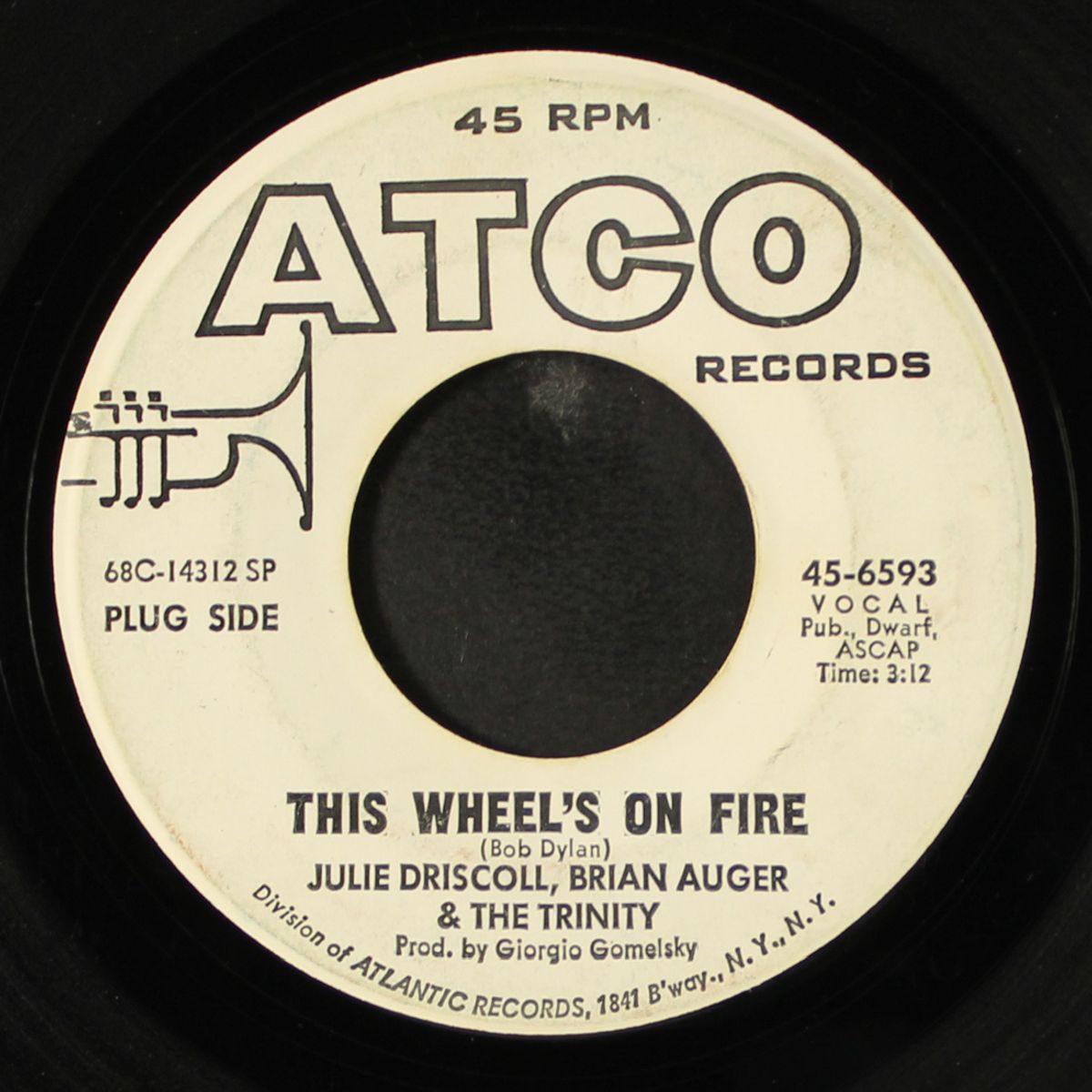 this wheel's on fire / a kind of love-in by JULIE DRISCOLL, BRIAN AUGER & TRINITY