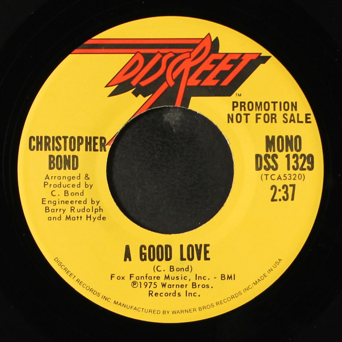 a good love / mono by CHRISTOPHER BOND