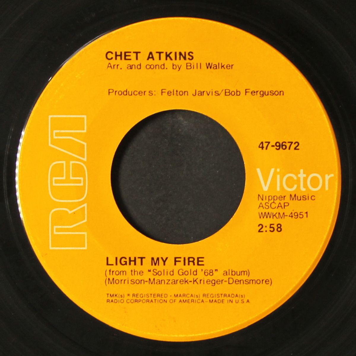 mrs. robinson / light my fire by CHET ATKINS